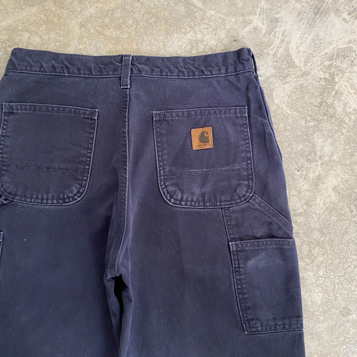 Carhartt Size 30x30.5 VTG Carhartt Midnight Blue Carpenter Work Pants Size US 30 / EU 46 - 17 Thumbnail