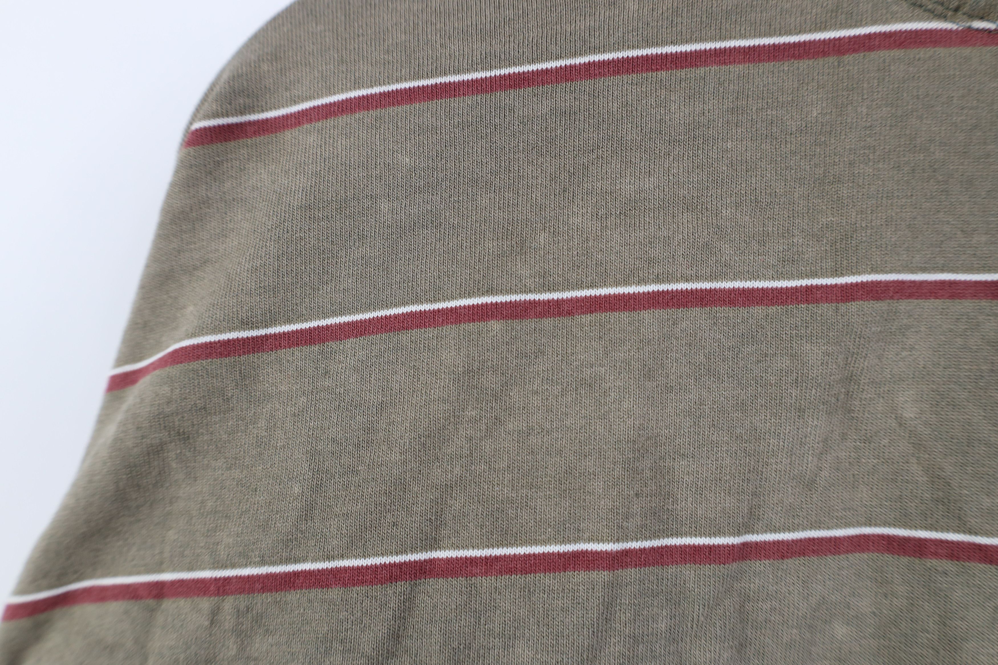 Vintage Vintage 90s Streetwear Striped Pocket Short Sleeve T-Shirt Size US XL / EU 56 / 4 - 11 Thumbnail