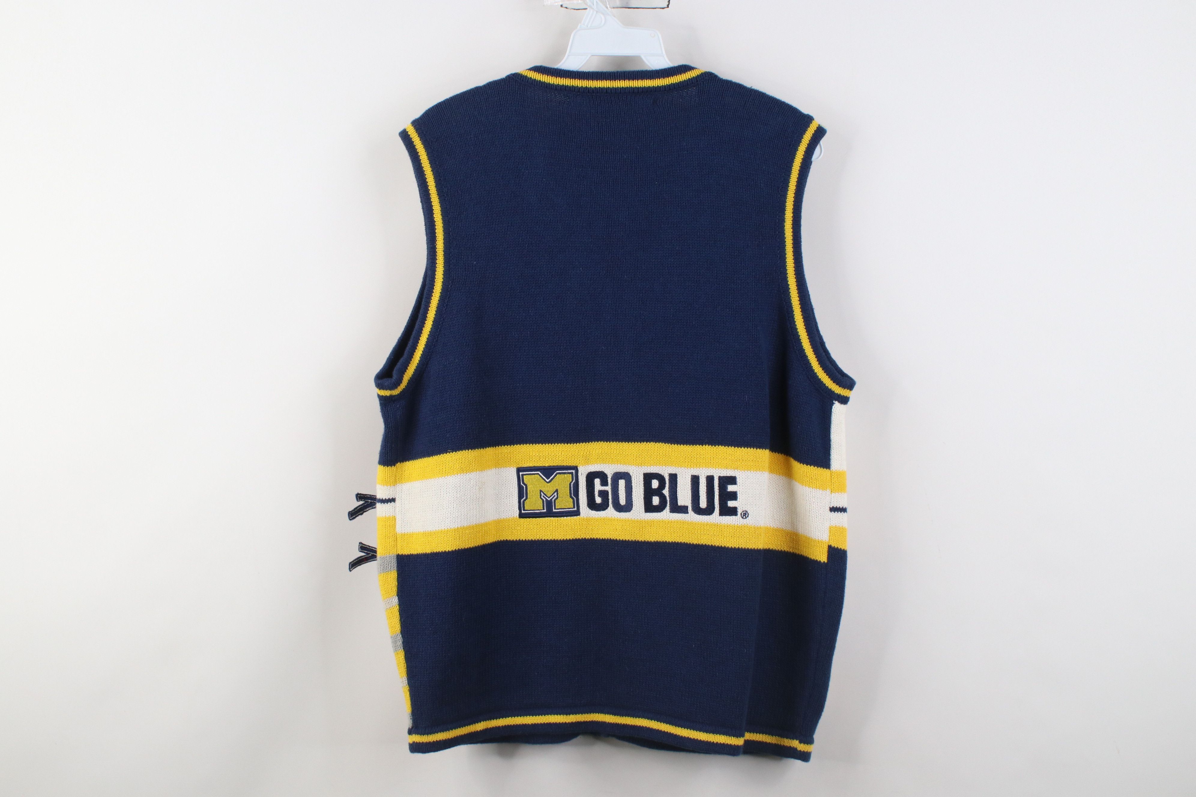 Vintage Vintage 90s University of Michigan Football Cardigan Sweater Size M / US 6-8 / IT 42-44 - 12 Thumbnail