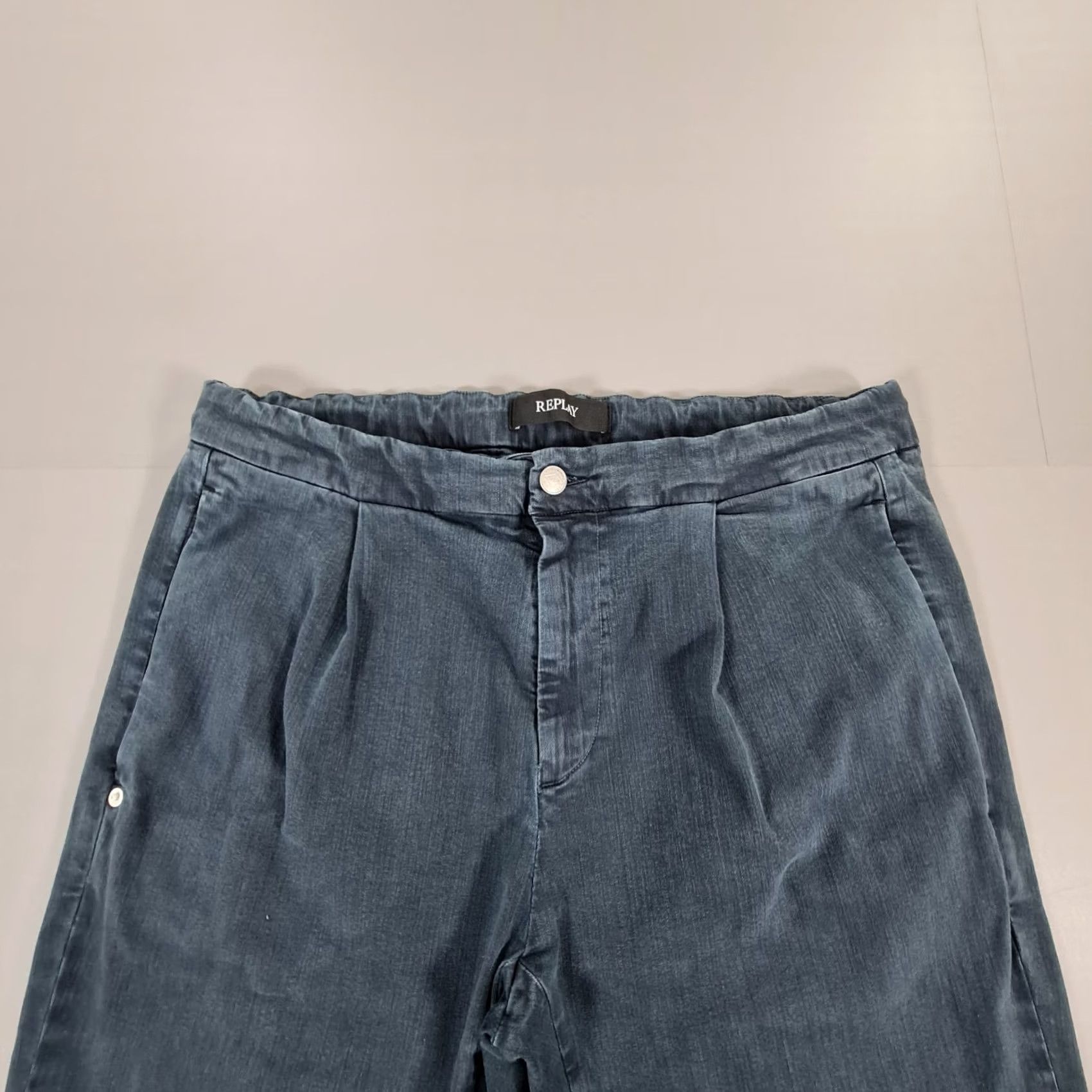 Replay Replay Mens Jeans Blue W34 L30 Xlite Devyn Stretch Drawstring Tapered Leg Size US 34 / EU 50 - 2 Thumbnail