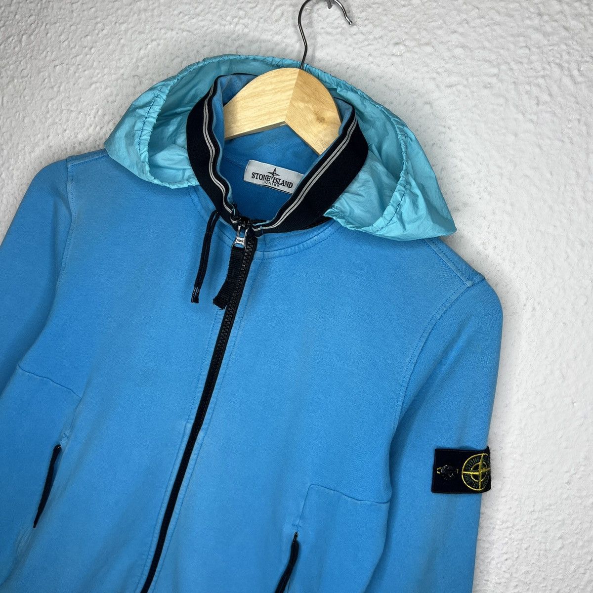 Stone Island Stone Island Sweatshirt Hoodie Blue Badge Logo Size S / US 4 / IT 40 - 4 Thumbnail