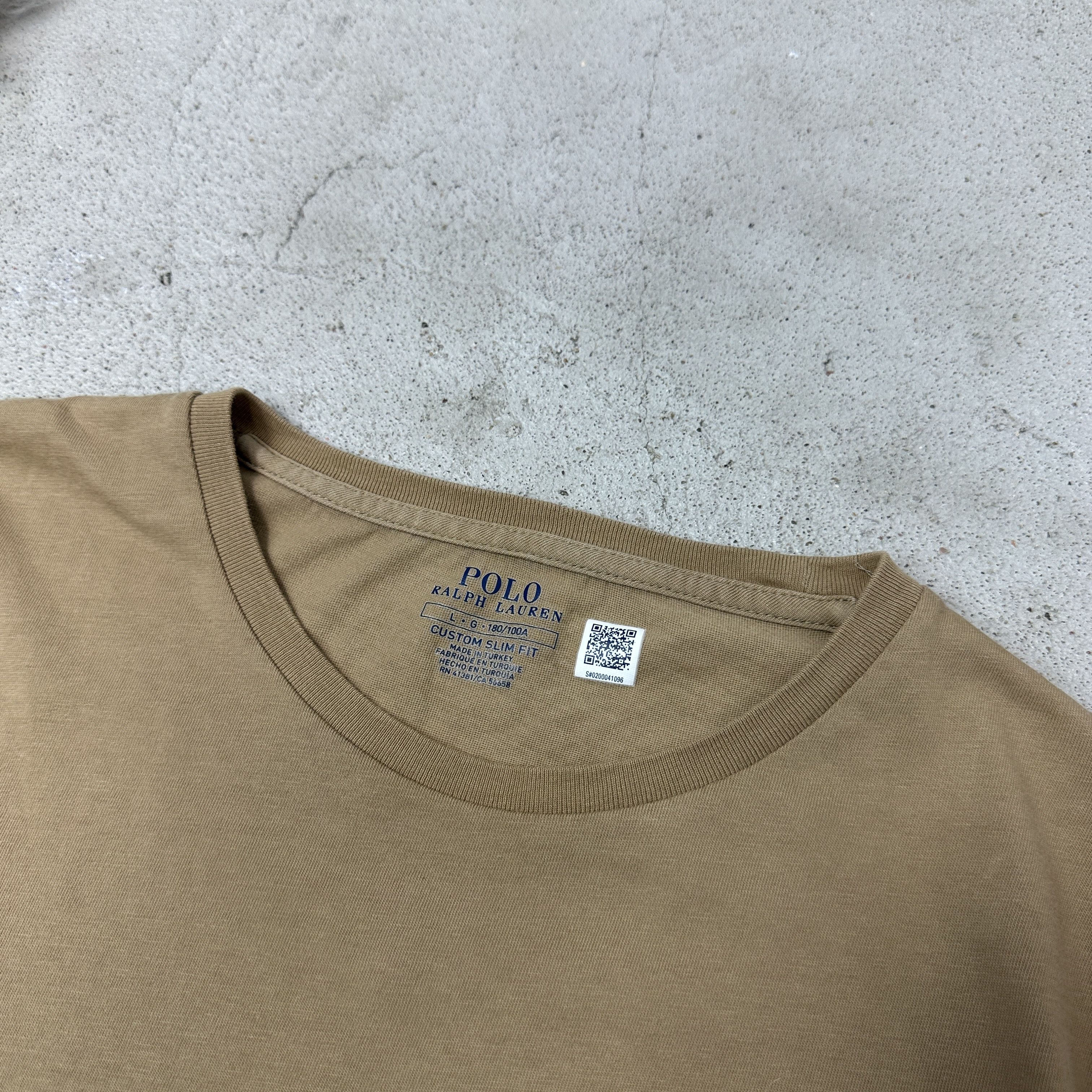 Polo Ralph Lauren Vintage Preppy Sporty Beige Polo Ralph Lauren T-shirt Y2K Size US L / EU 52-54 / 3 - 3 Thumbnail