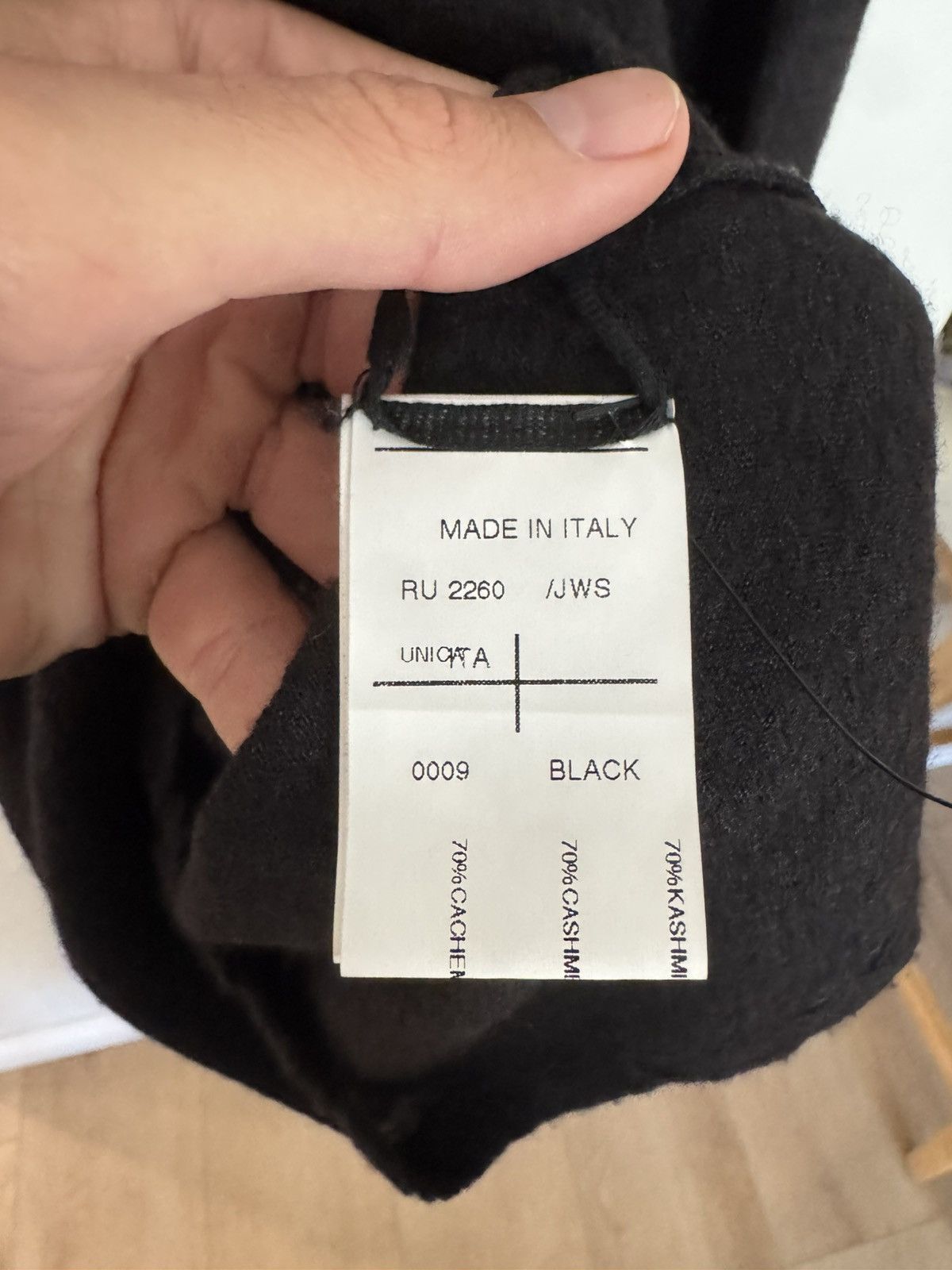 Rick Owens FW11 Limo Cashmere Hoodie Size US M / EU 48-50 / 2 - 4 Thumbnail