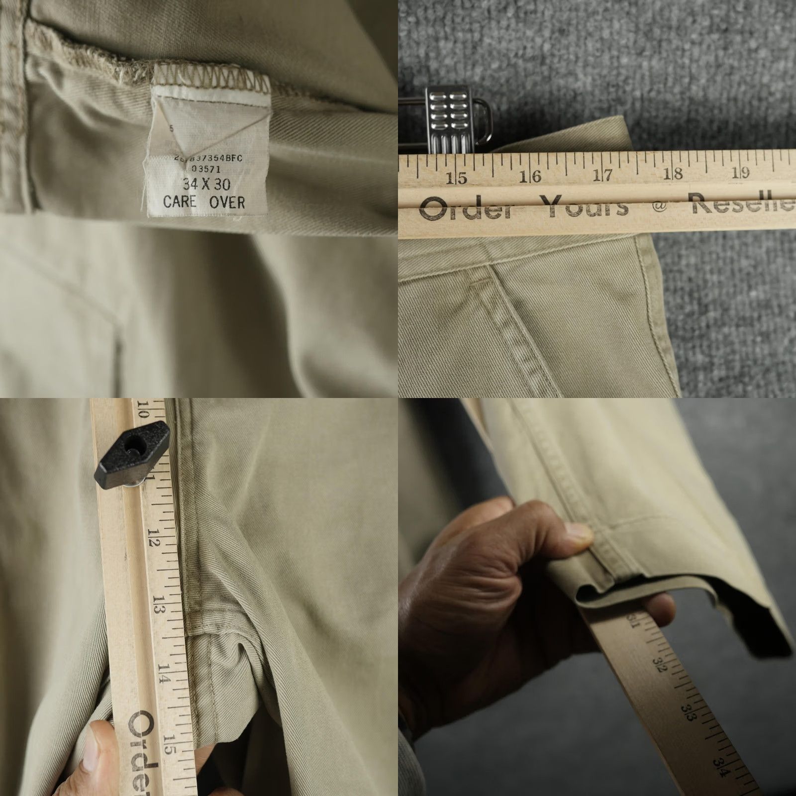 Polo Ralph Lauren Vintage Polo Ralph Lauren Pants Mens 34x30 Beige Cargo Relaxed Fit Workwear Beige USA Mens Pants Cargo Pocket Straight Leg Casual Workwear Size US 34 / EU 50 - 9 Thumbnail