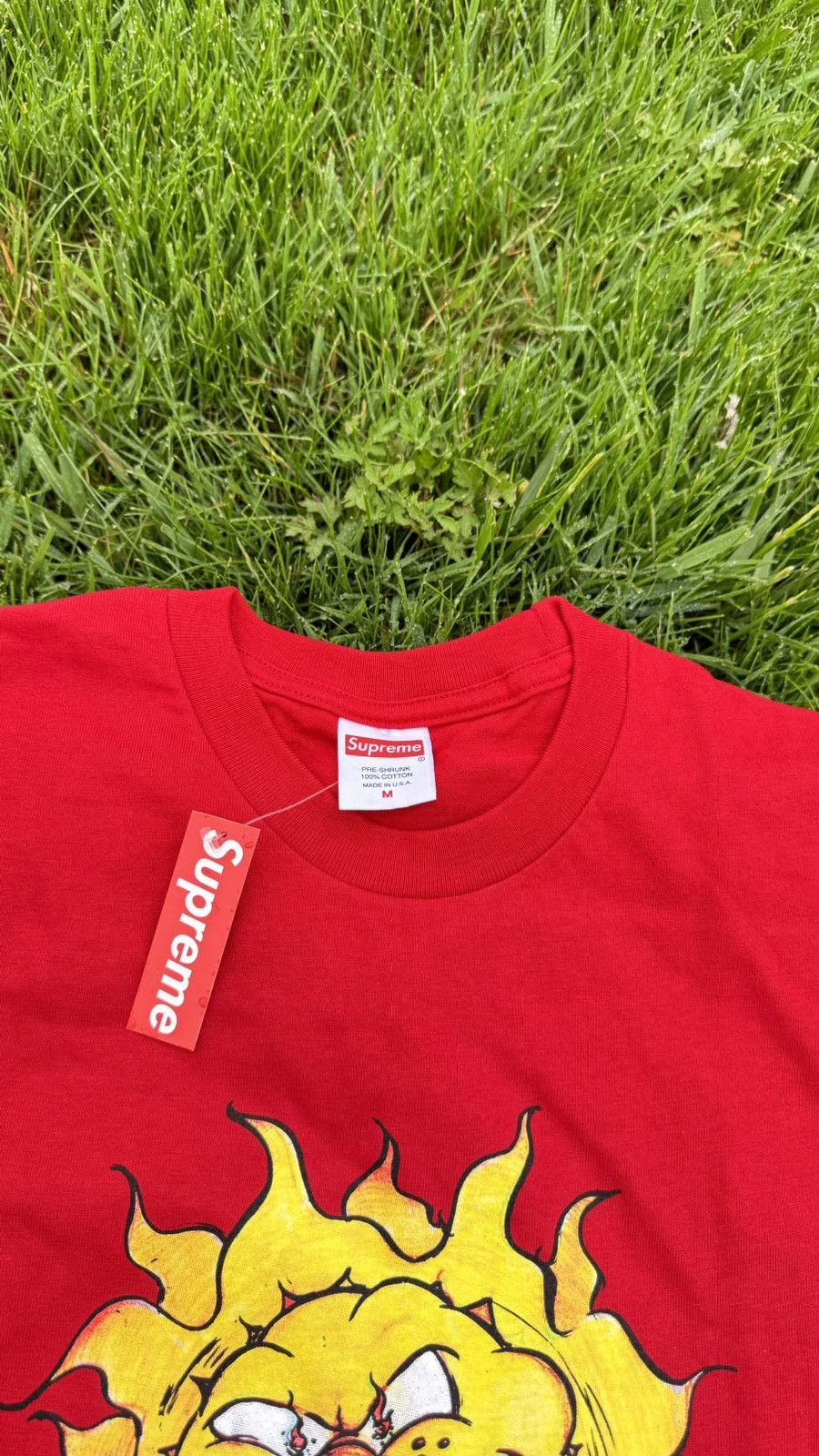Supreme Supreme Sun Tee Red FW20 Size US M / EU 48-50 / 2 - 3 Thumbnail