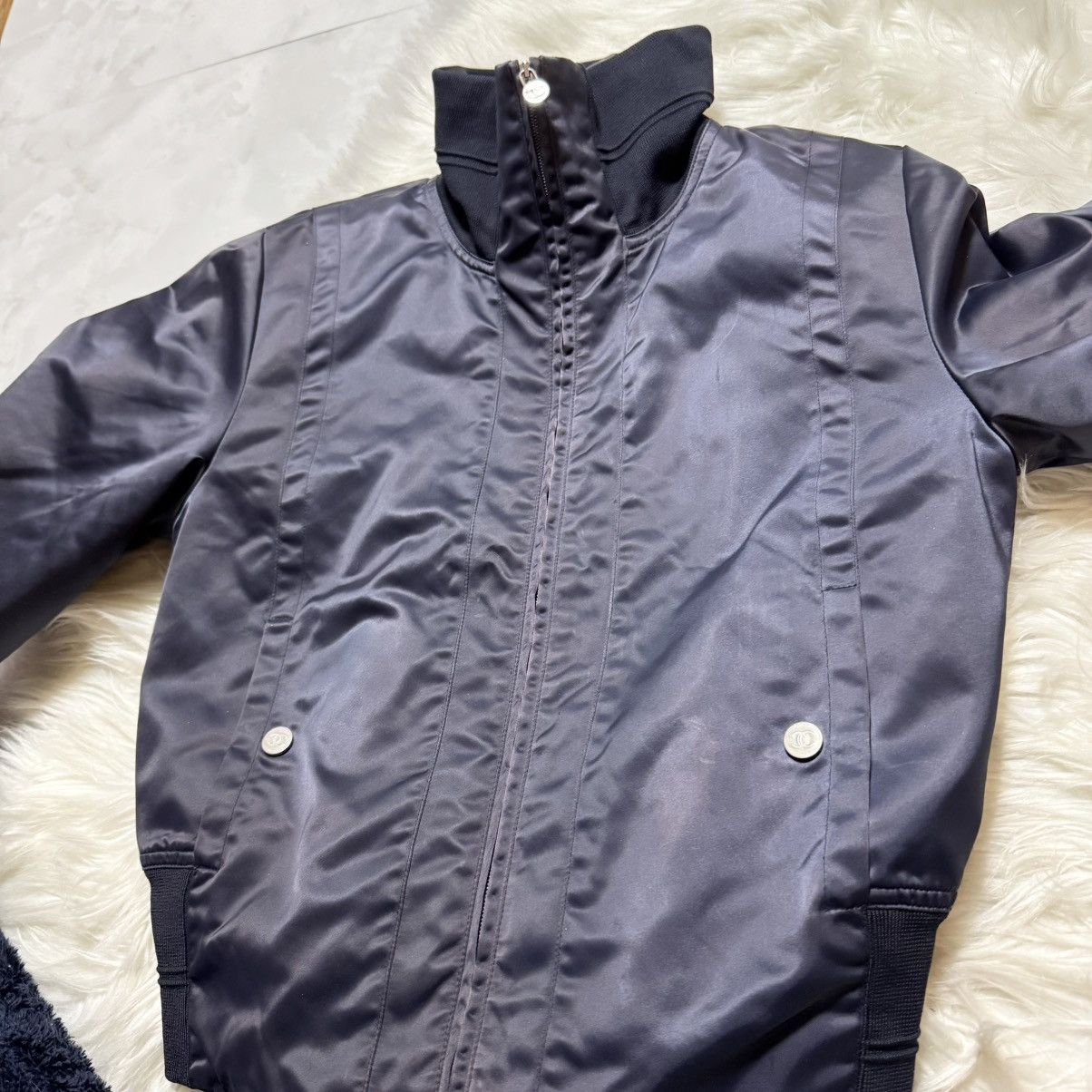 Chanel Recent Model Chanel Nylon Blouson Bomber Jacket Size XS / US 0-2 / IT 36-38 - 13 Thumbnail