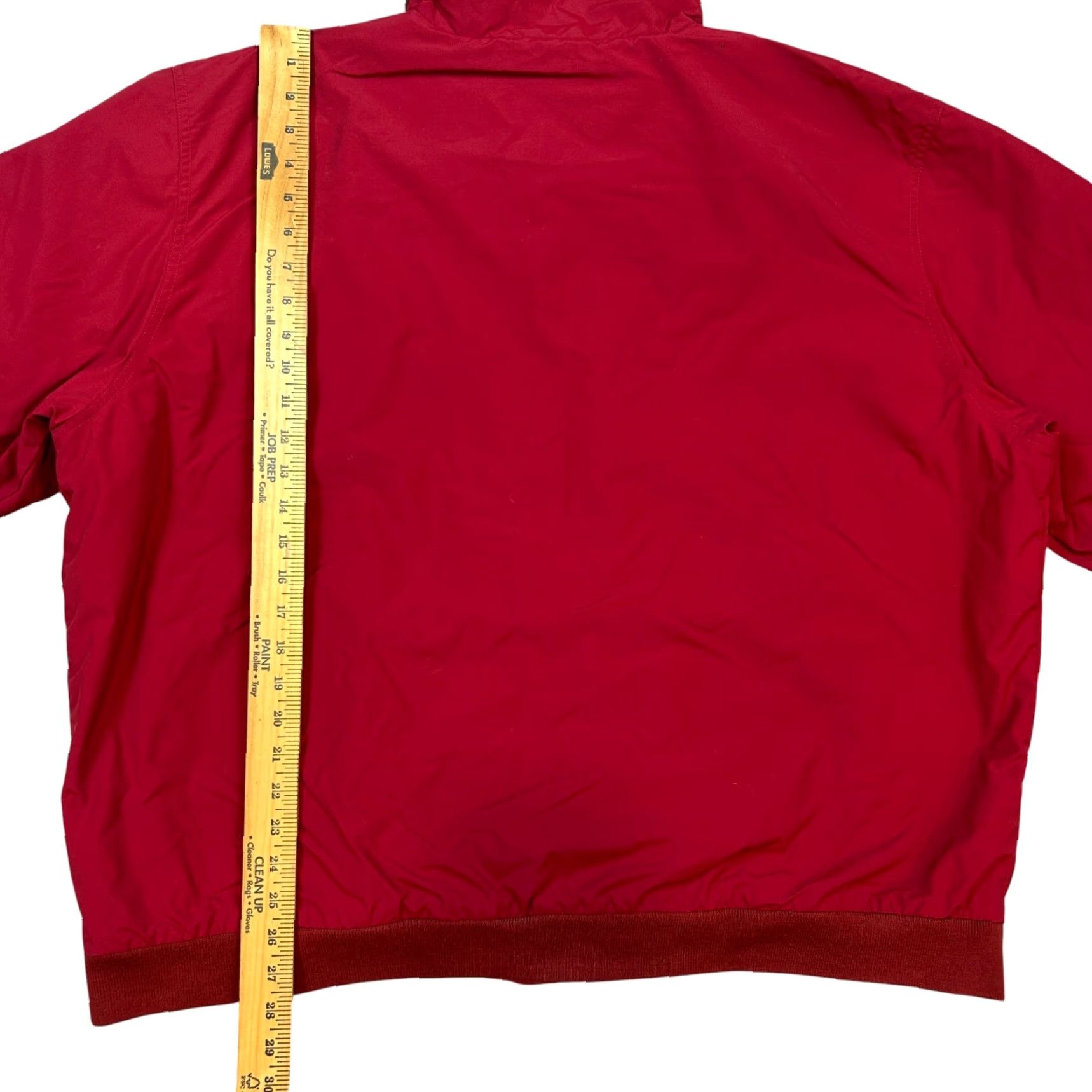 Vintage L.L.Bean Bomber Jacket Men 3XL Red Full Zip Outdoor Casual Winter Long Sleeve Zip Pockets Stand-Up Collar Regular Fit Shirt/Coat (Jacket) Mens Size US XXL / EU 58 / 5 - 4 Thumbnail