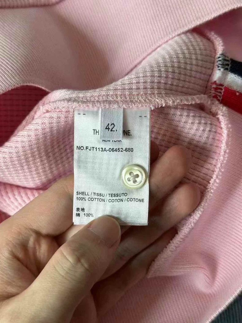 Thom Browne Thom Browne size42 Pink waffle hoodie Size M / US 6-8 / IT 42-44 - 4 Thumbnail