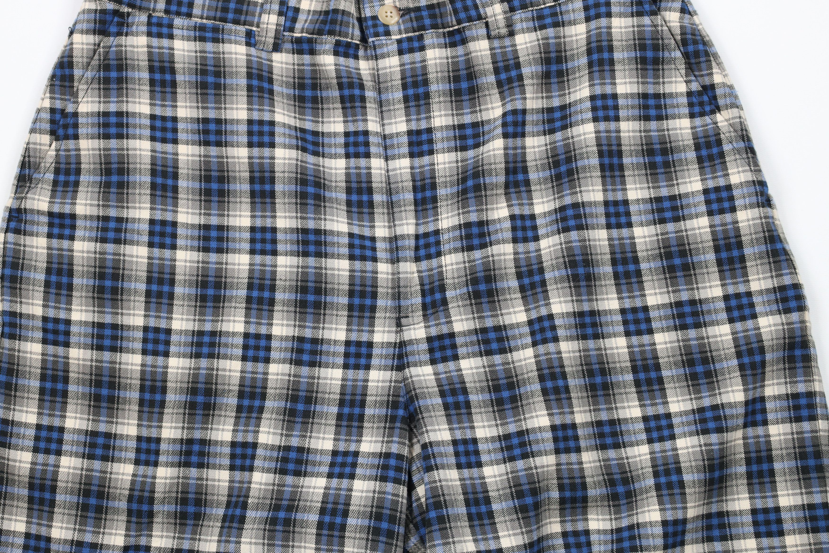 Ralph Lauren × Vintage Vintage 90s Ralph Lauren Knee Flannel Chino Shorts Plaid Size US 32 / EU 48 - 3 Thumbnail