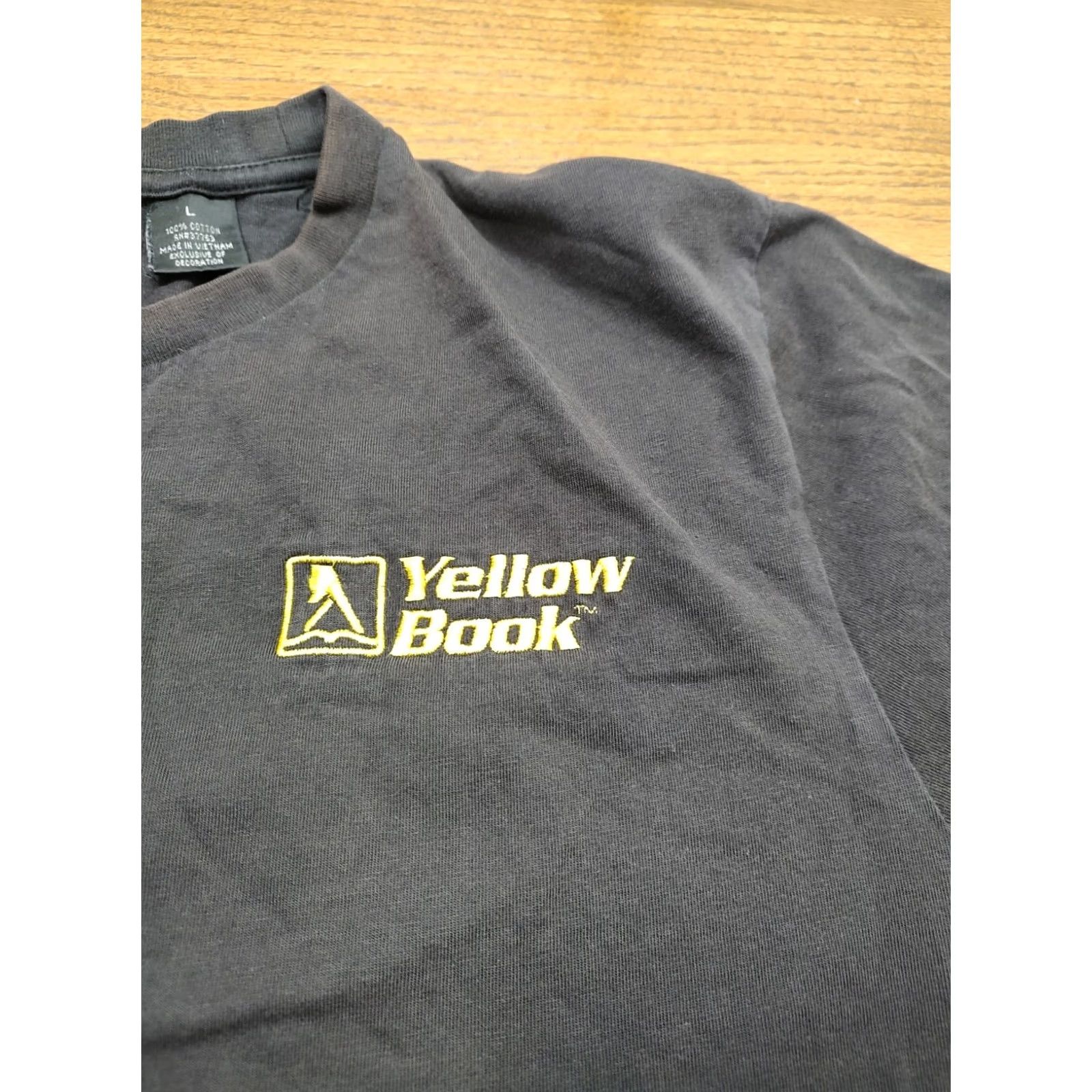 Vintage VINTAGE Ping T-Shirt Black L Men Crew Neck Short Sleeve Cotton Reading Yellow Book Yellow Pages Size US L / EU 52-54 / 3 - 4 Thumbnail