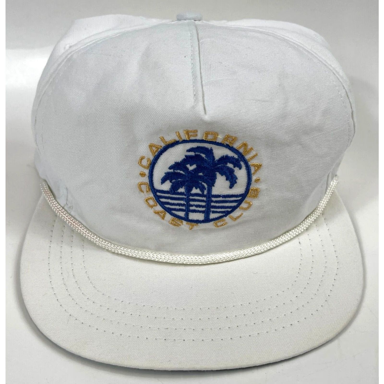 Vintage VINTAGE Cali-Fame California Coast Club Snapback Hat Cap Men One Size White 90s Beach Made in USA Size ONE SIZE - 7 Thumbnail