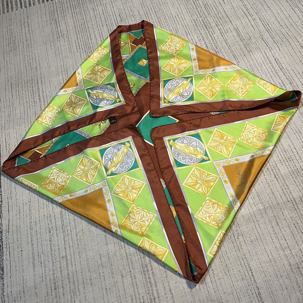 Claude Montana × Vintage Vintage Claude Montana Silk scarf Size ONE SIZE - 8 Thumbnail