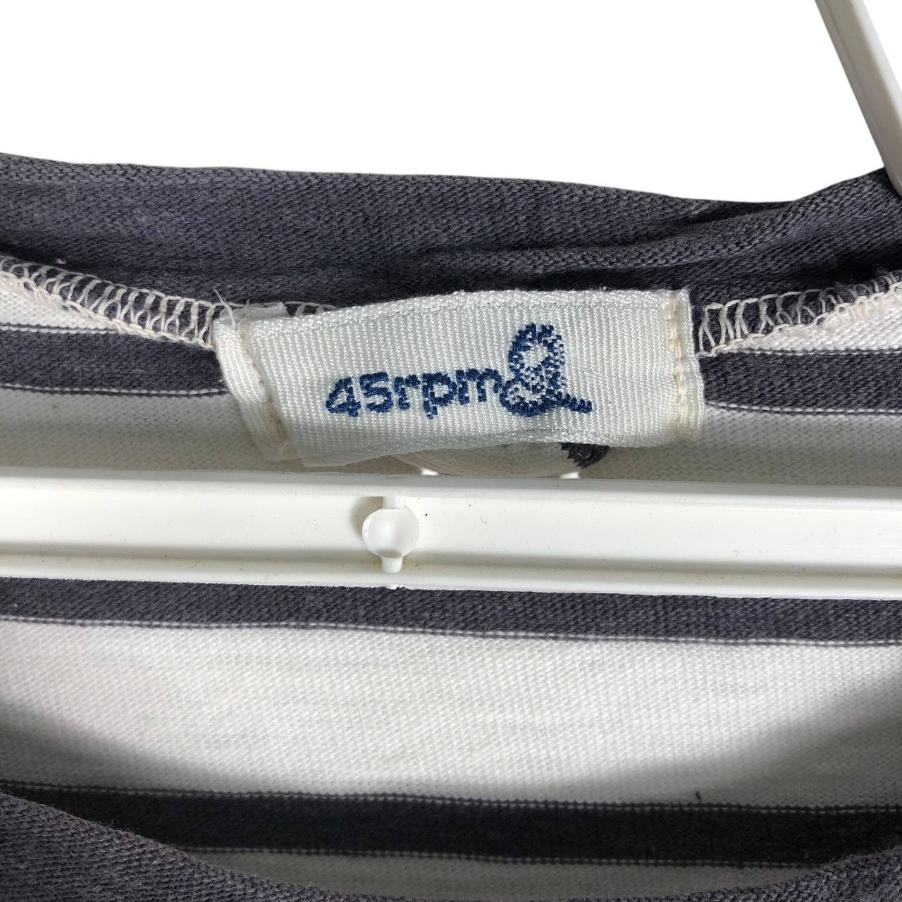 45rpm × Japanese Brand × Vintage Vintage 45rpm men t-shirt stripe Size US L / EU 52-54 / 3 - 7 Thumbnail