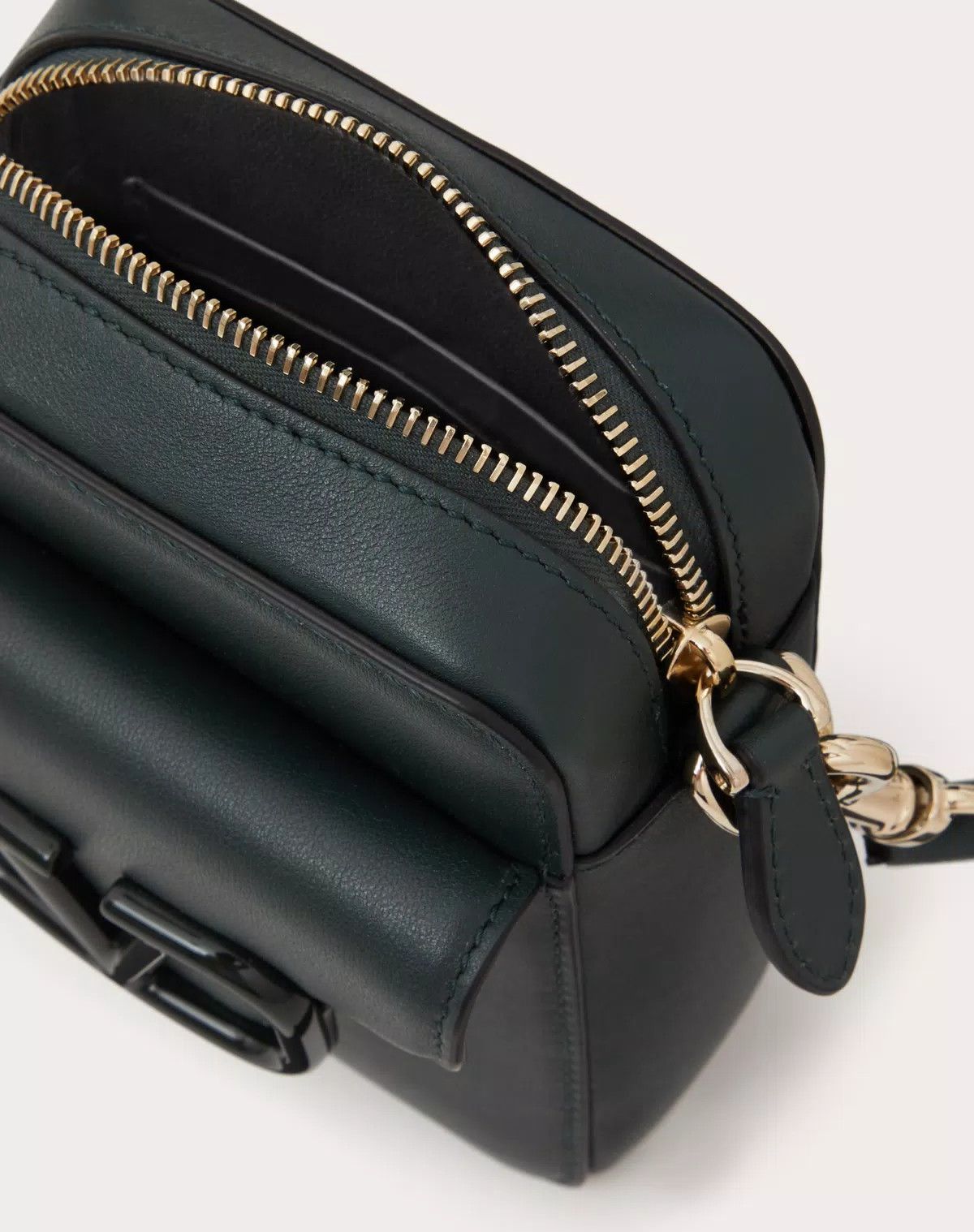 Valentino oc11z0725 Size: OS/ Crossbody Calfskin Bag in Dark Green Size ONE SIZE - 6 Thumbnail