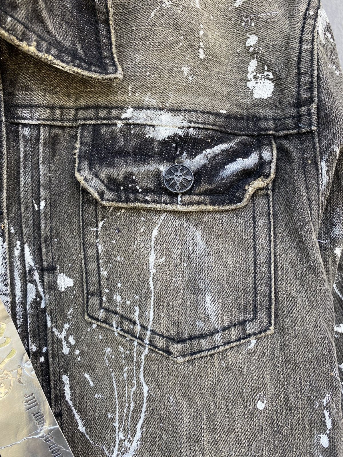 Band Tees × Japanese Brand NOS MIDAS RIOT X LYNRD SKYNRD PAINTED DENIM JACKET Size US M / EU 48-50 / 2 - 6 Thumbnail