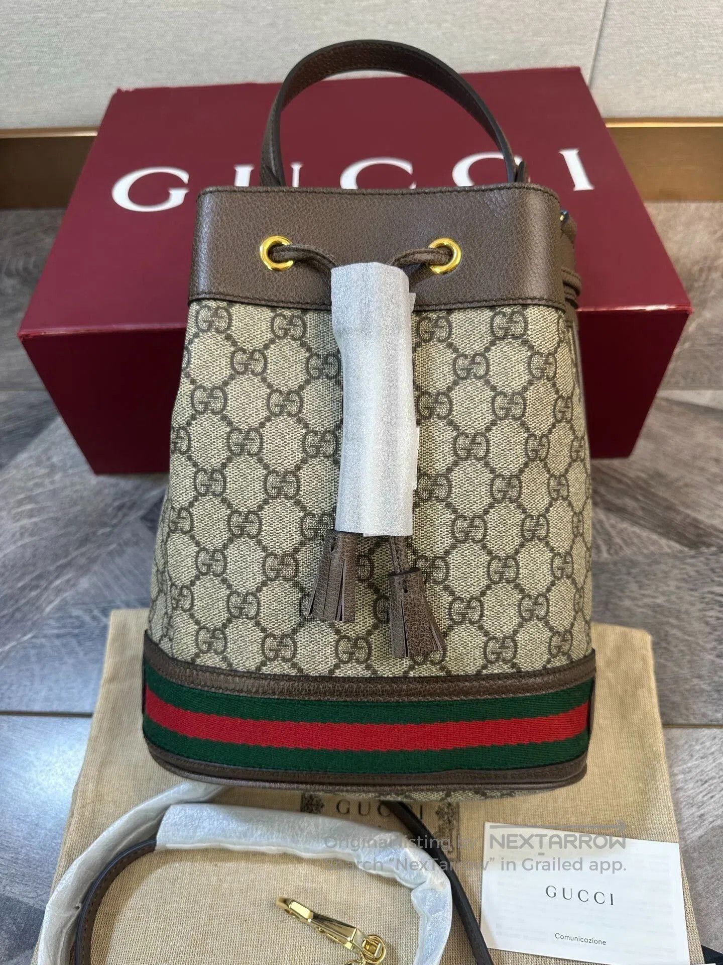 Gucci Gucci GG Monogram Medium Bucket Bag. Size ONE SIZE - 4 Thumbnail