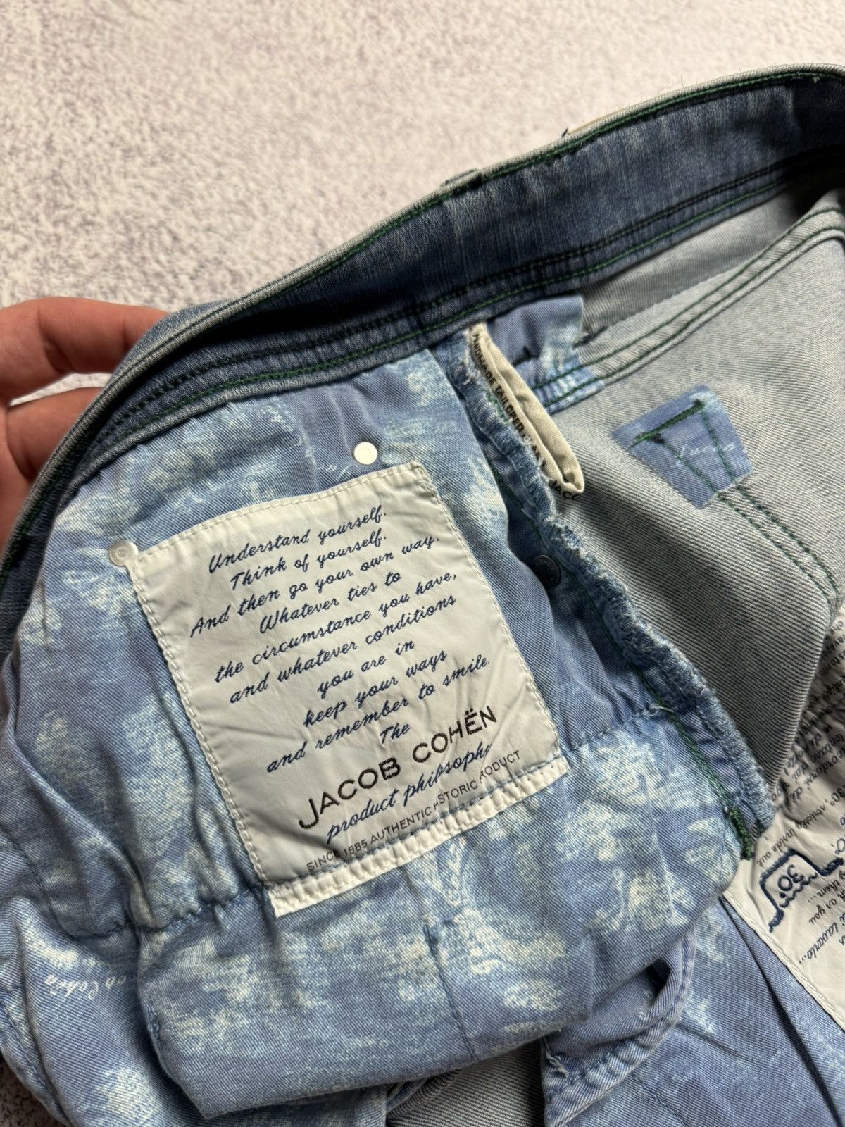 Jacob Cohen Jacob Cohen Jeans Italian Designer Handmade Denim Pants Rare Size US 36 / EU 52 - 20 Thumbnail