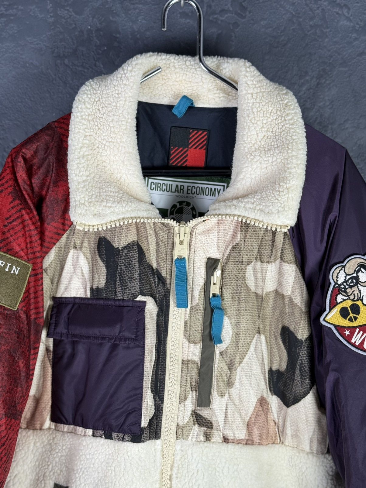 Woolrich Woolen Mills Woolrich Woolen Mils Camouflag Puffer Faux Fur Sherpa Jacket Size US M / EU 48-50 / 2 - 7 Thumbnail