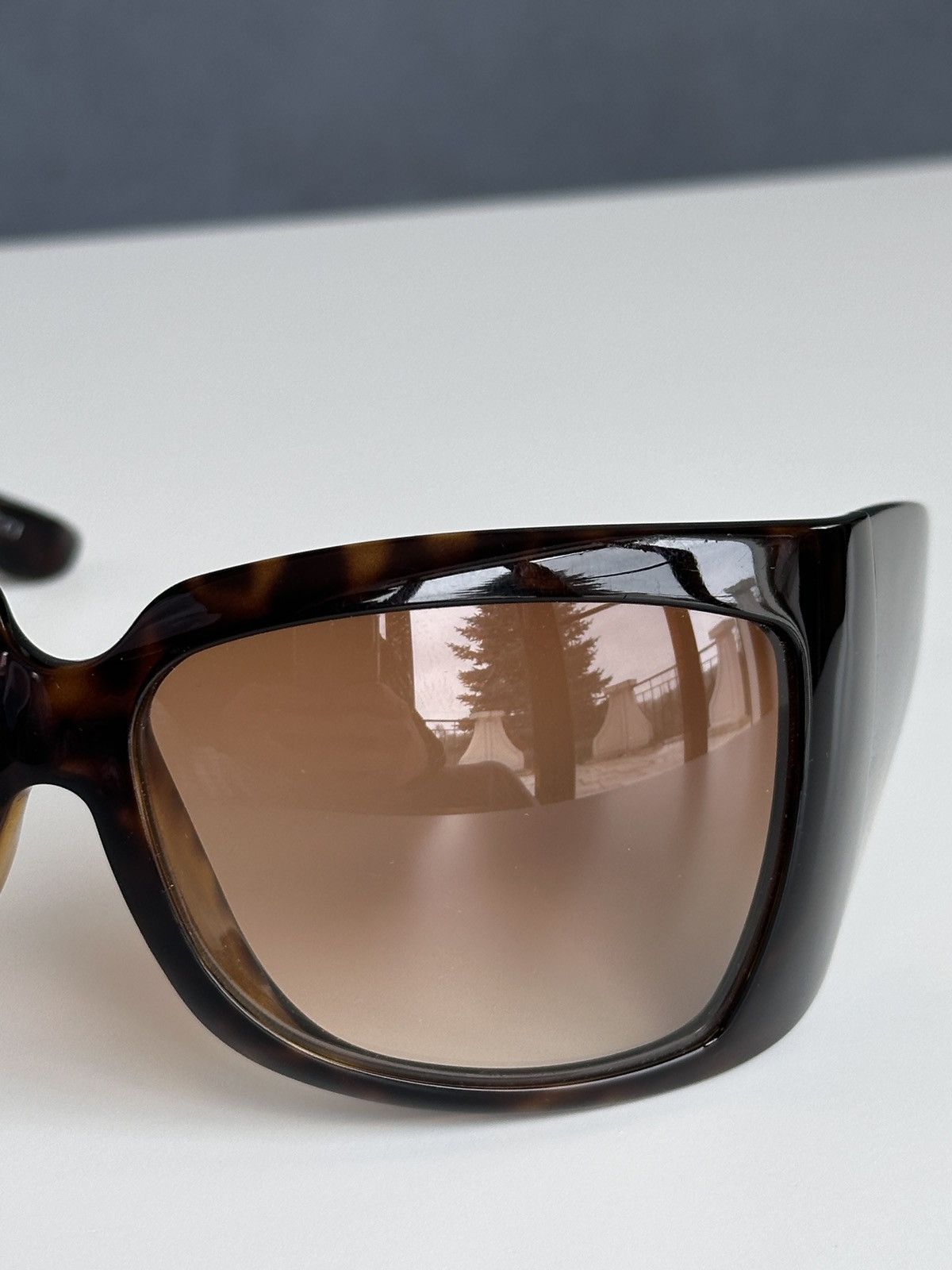Gucci GUCCI Shield Mask Oversized Sunglasses Leopard GG 2961/S Y2K Size ONE SIZE - 9 Thumbnail