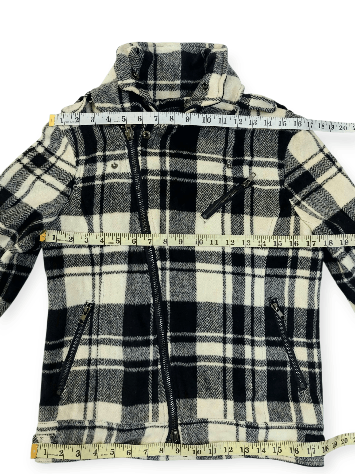 Designer Xfrm Multi Zipped Nova Check Jacket Size US M / EU 48-50 / 2 - 15 Thumbnail