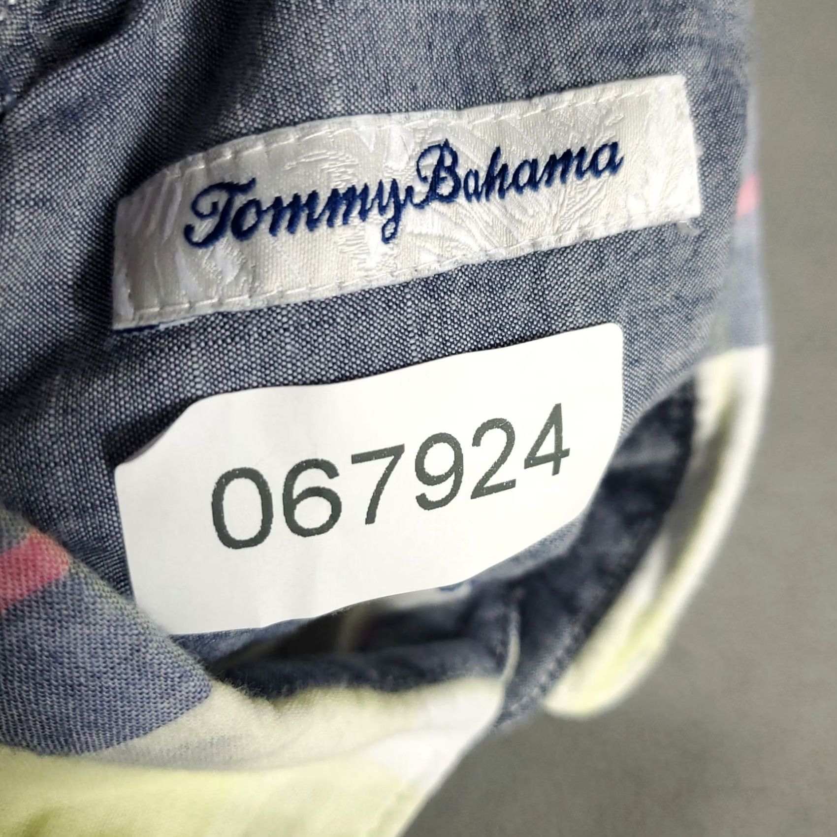 Tommy Bahama Tommy Bahama Shirt Mens Medium Blue Yellow Plaid Cotton Button Up Short Sleeve Shirt Size US M / EU 48-50 / 2 - 8 Thumbnail
