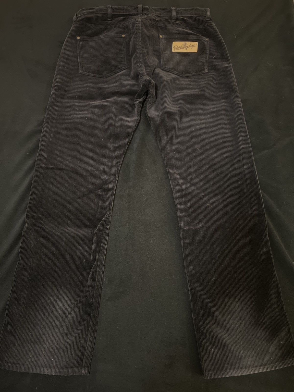Bape 2004 Corduroy Leather tab pants Size US 34 / EU 50 - 3 Thumbnail