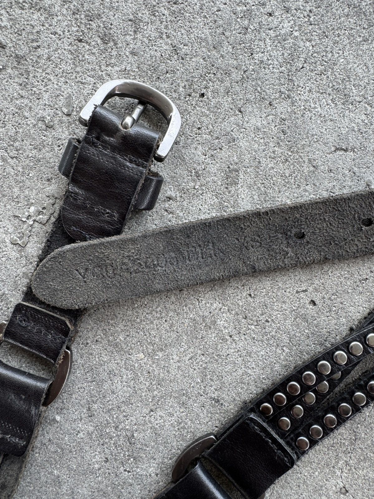 Guess Vintage Guess Studded Leather Belt Size ONE SIZE - 8 Thumbnail