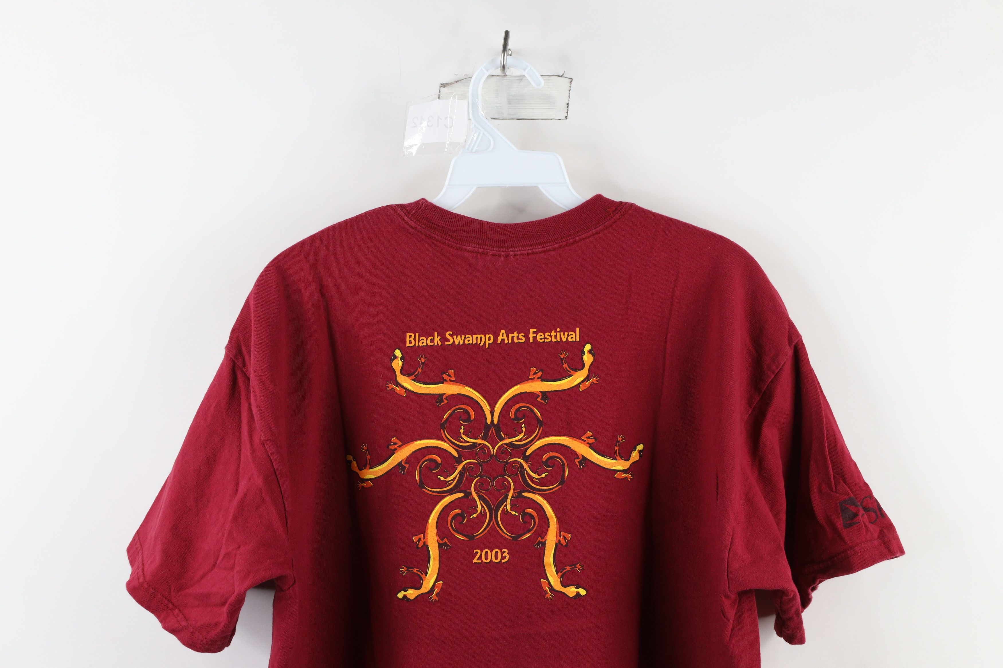 Vintage Vintage Y2K Streetwear Black Swamp Arts Festival T-Shirt Size US L / EU 52-54 / 3 - 10 Thumbnail