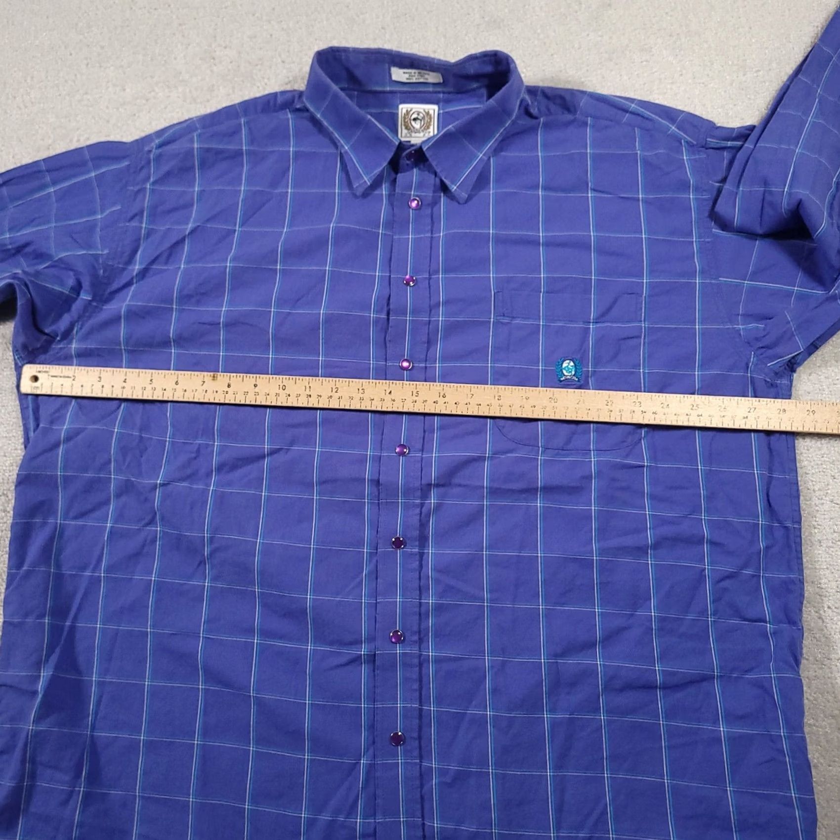 Vintage Cinch Shirt Mens 2XL Blue Pearl Snap Western Cowboy Ranch Rodeo Casual Shirt Size US XXL / EU 58 / 5 - 3 Thumbnail