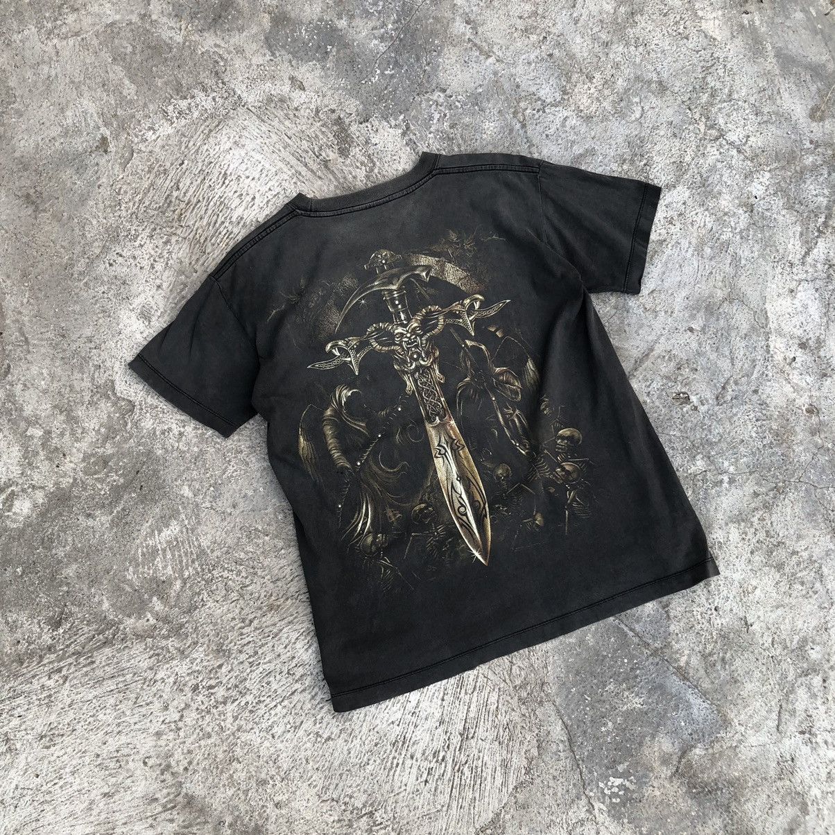 Vintage Tshirt rock chang vintage prints skull and crossbones Size US M / EU 48-50 / 2 - 7 Thumbnail