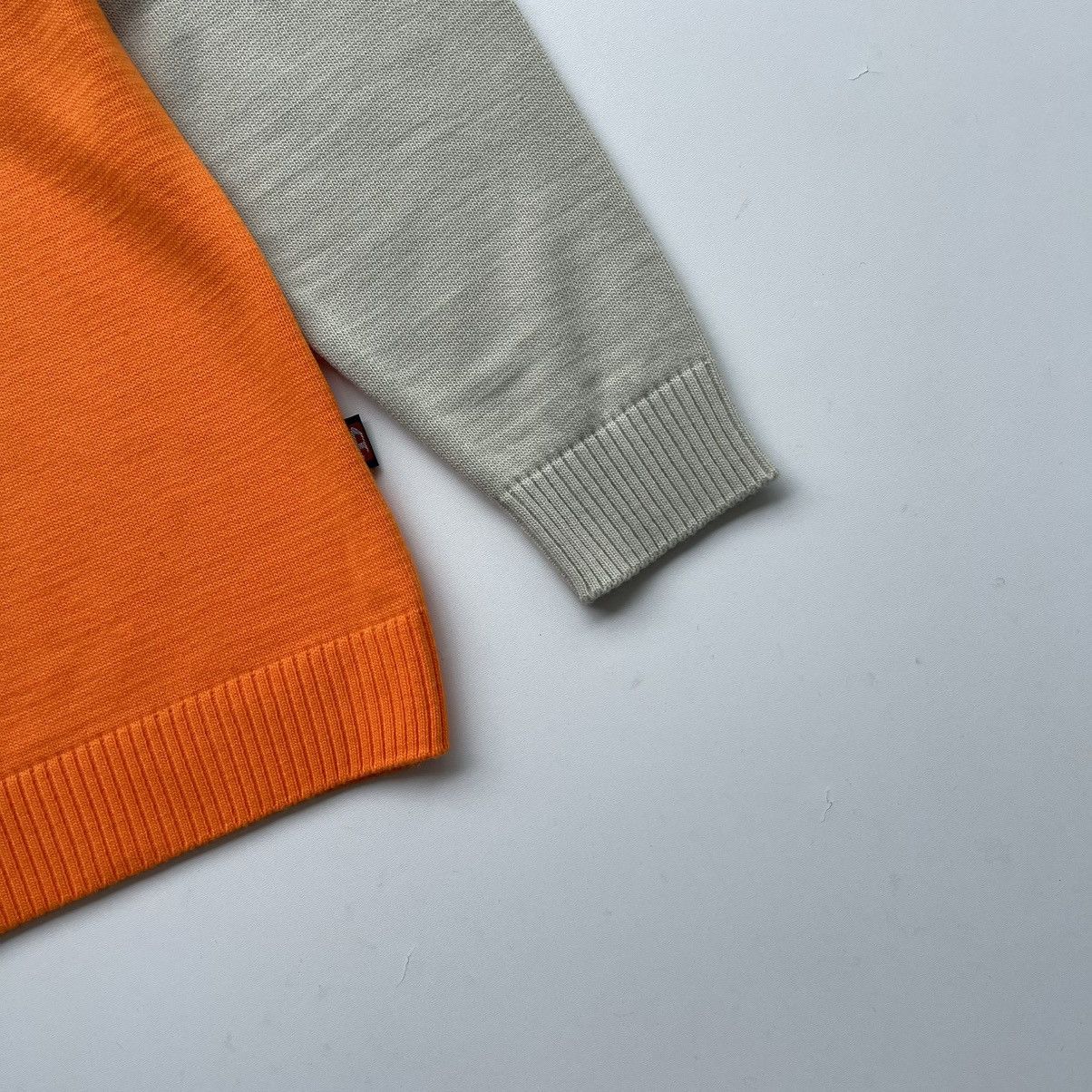 Diesel × Vintage Diesel Denim Division Vintage Half Zip Knit Sweater Orange Size US XL / EU 56 / 4 - 4 Thumbnail