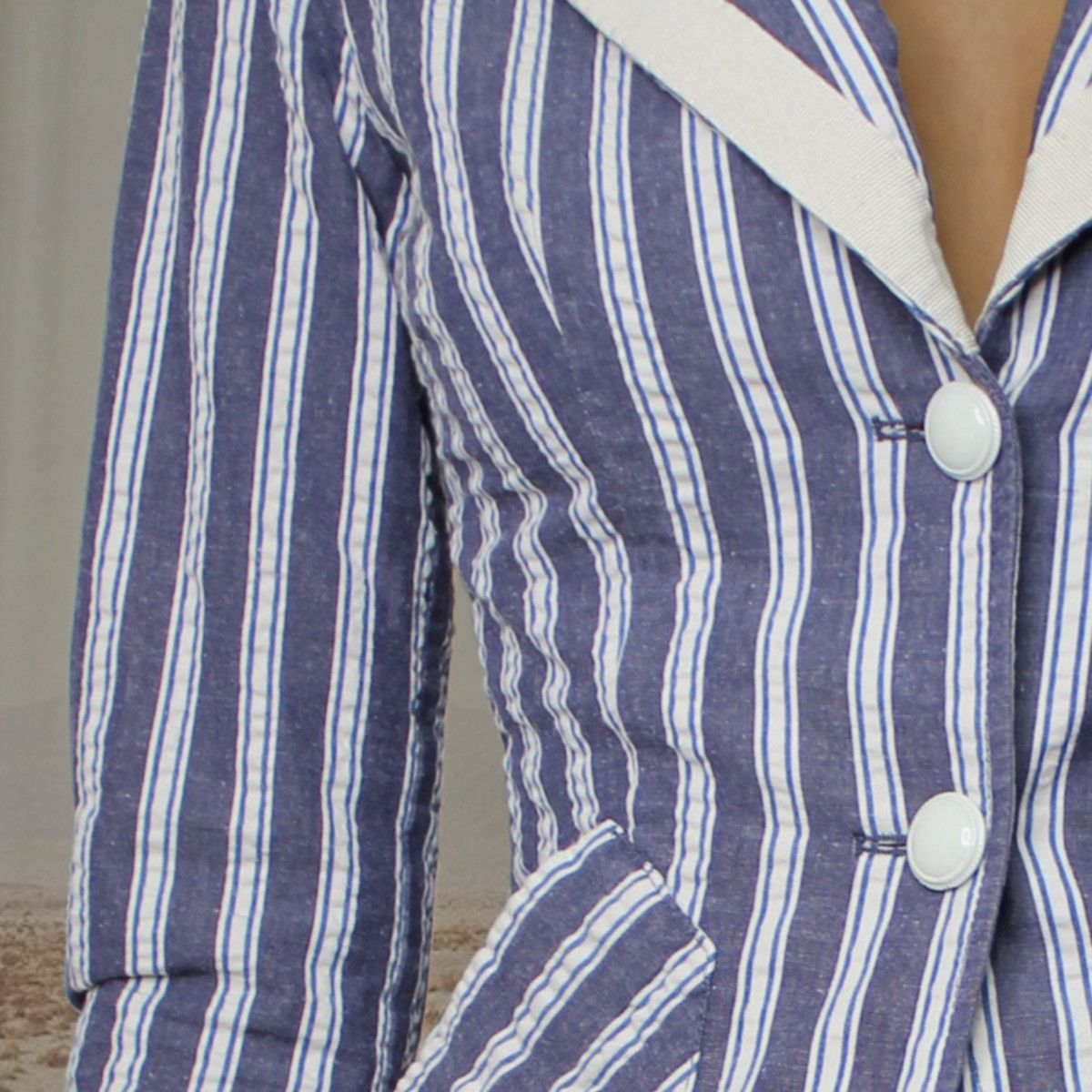 Other 🪽STRIPED BLAZER🪽 Size S / US 4 / IT 40 - 4 Thumbnail