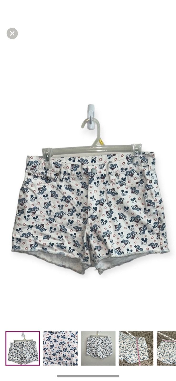 Disney Disney boutique denim high waisted Mickey jeans shorts Size 30" / US 8 / IT 44 - 1 Thumbnail