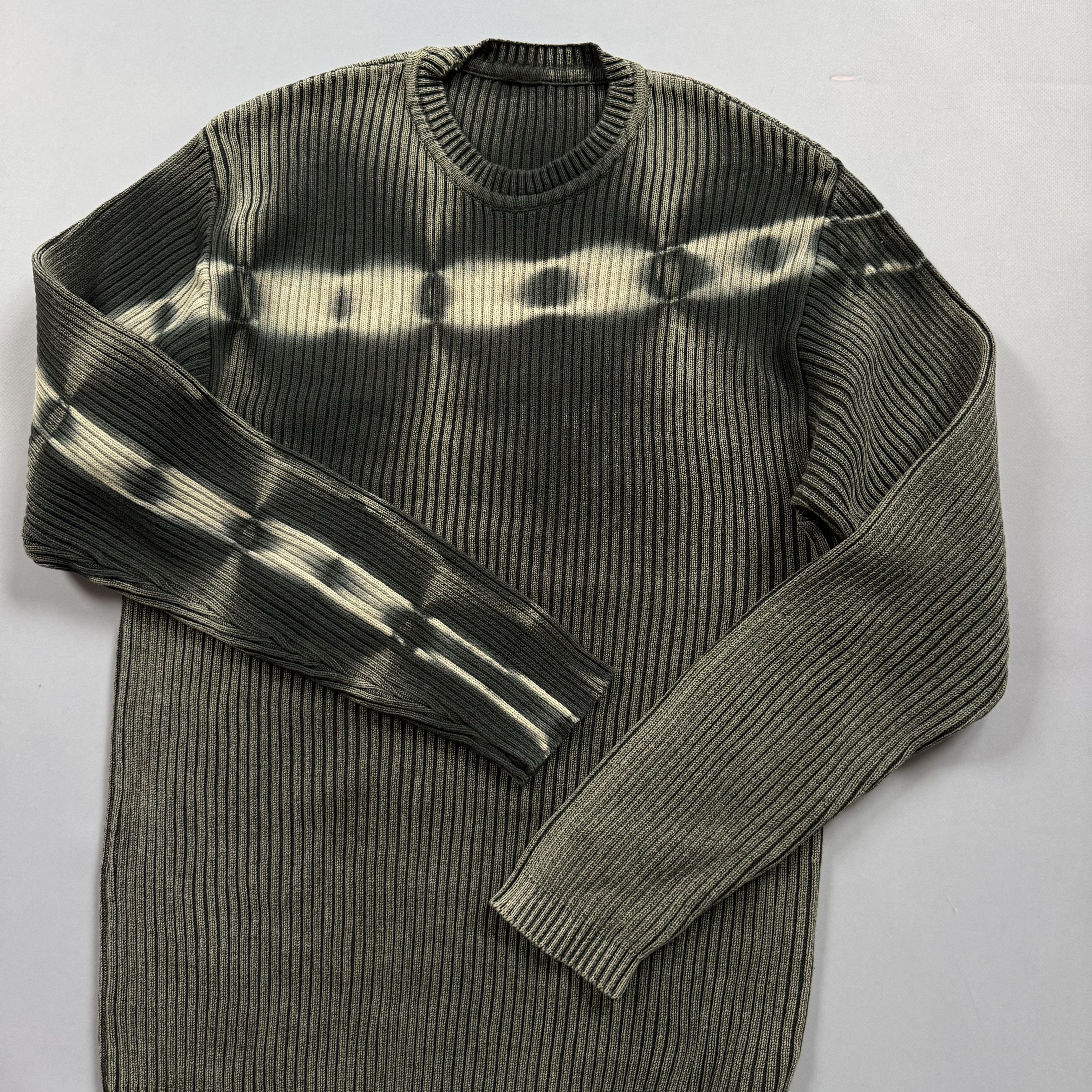 Japanese Brand VINTAGE RIBBED FADED KNIT SWEATER JUNYA WATANABE STYLE Y2K Size US L / EU 52-54 / 3 - 5 Thumbnail