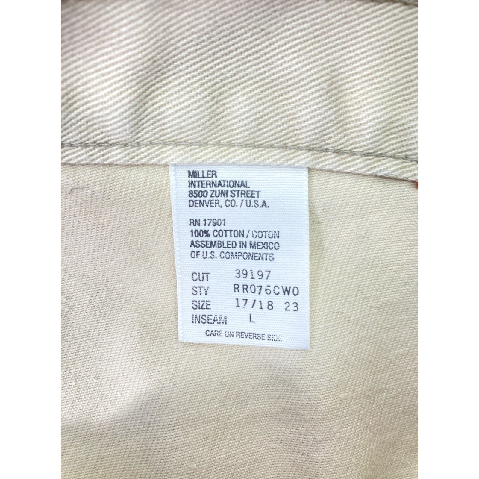 Vintage Rockies Jeans Women Size 17/18 34X36 Beige Bareback Tapered Leg Cotton Vintage Jeans Size 38" / US 16 / IT 52 - 7 Thumbnail