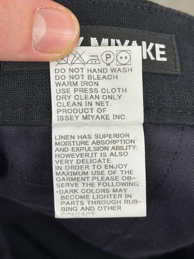 Issey Miyake Issey Miyake Navy Linen Cozy Pants Size US 32 / EU 48 - 10 Thumbnail