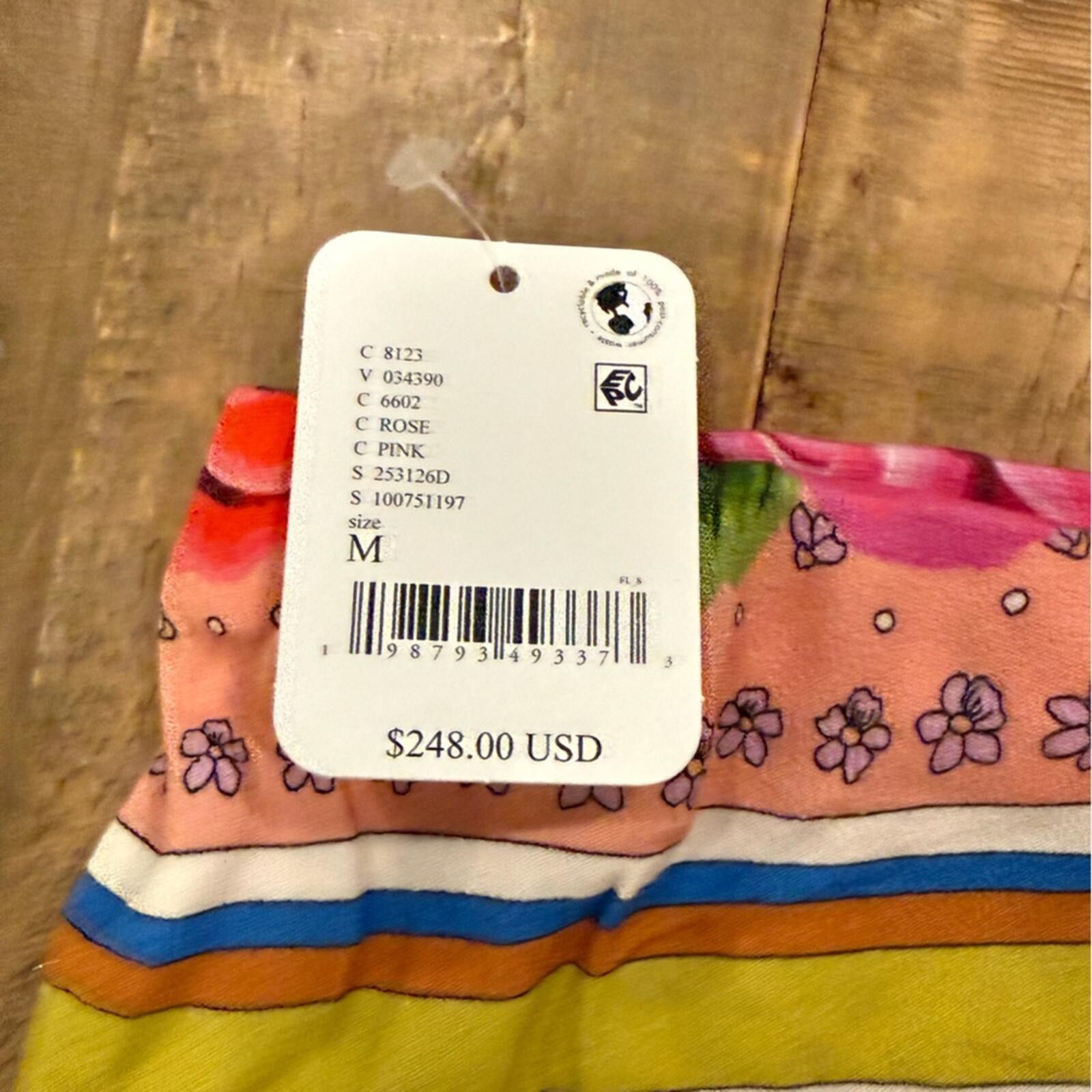 Stella McCartney NWT Spell Aphrodite Bias Pant Floral Boho Straight Leg M Size 32" / US 10 / IT 46 - 5 Thumbnail