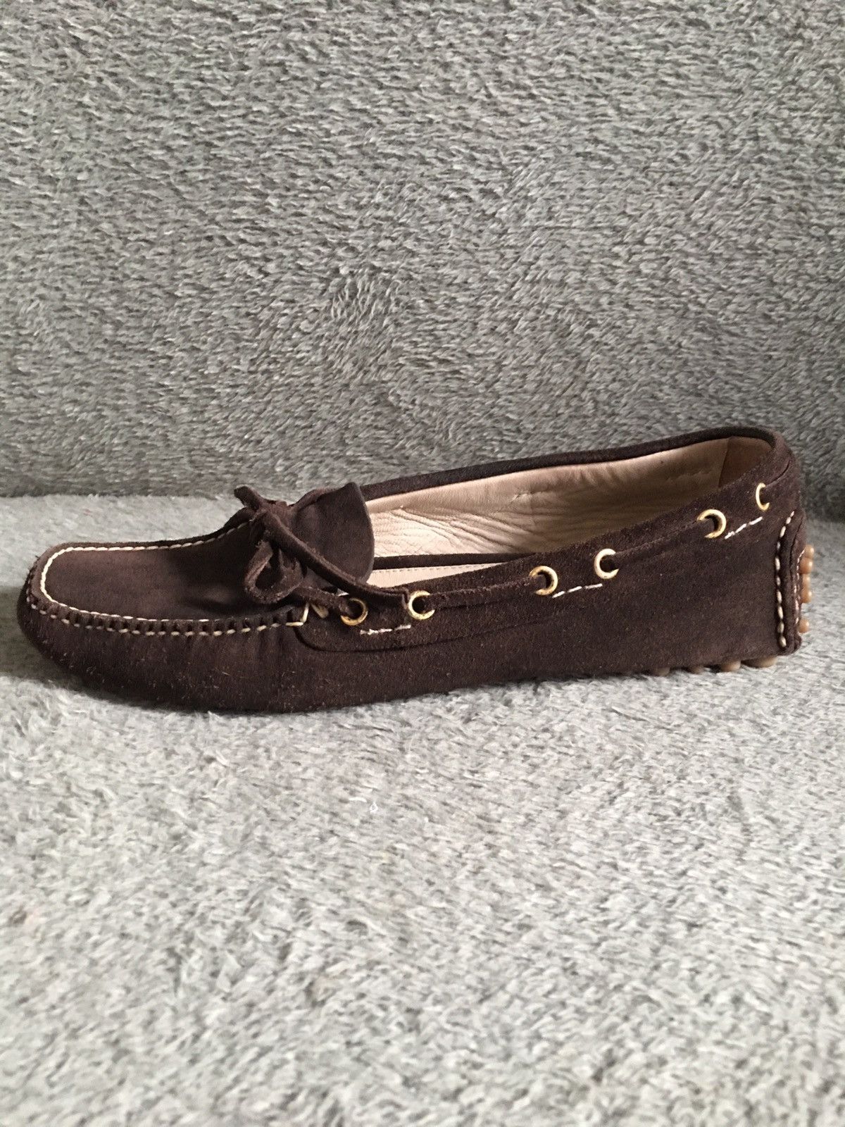 Car Shoe The Original Car Shoe by PRADA Brown Suede Driving Shoes Size US 7.5 / IT 37.5 - 8 Thumbnail
