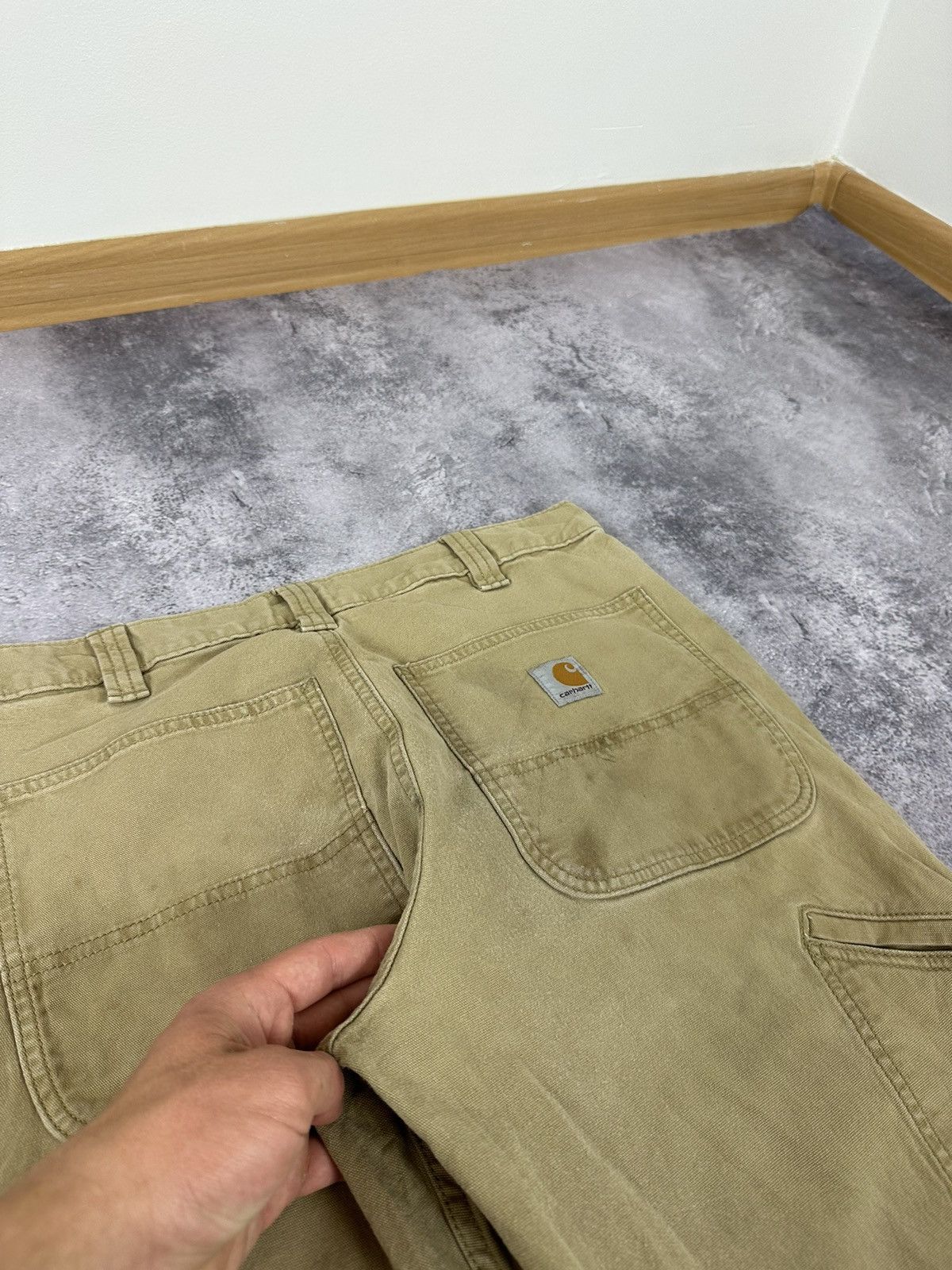 Carhartt Vintage Carhartt Distressed Faded Carpenter Baggy Work Pants Size US 32 / EU 48 - 7 Thumbnail