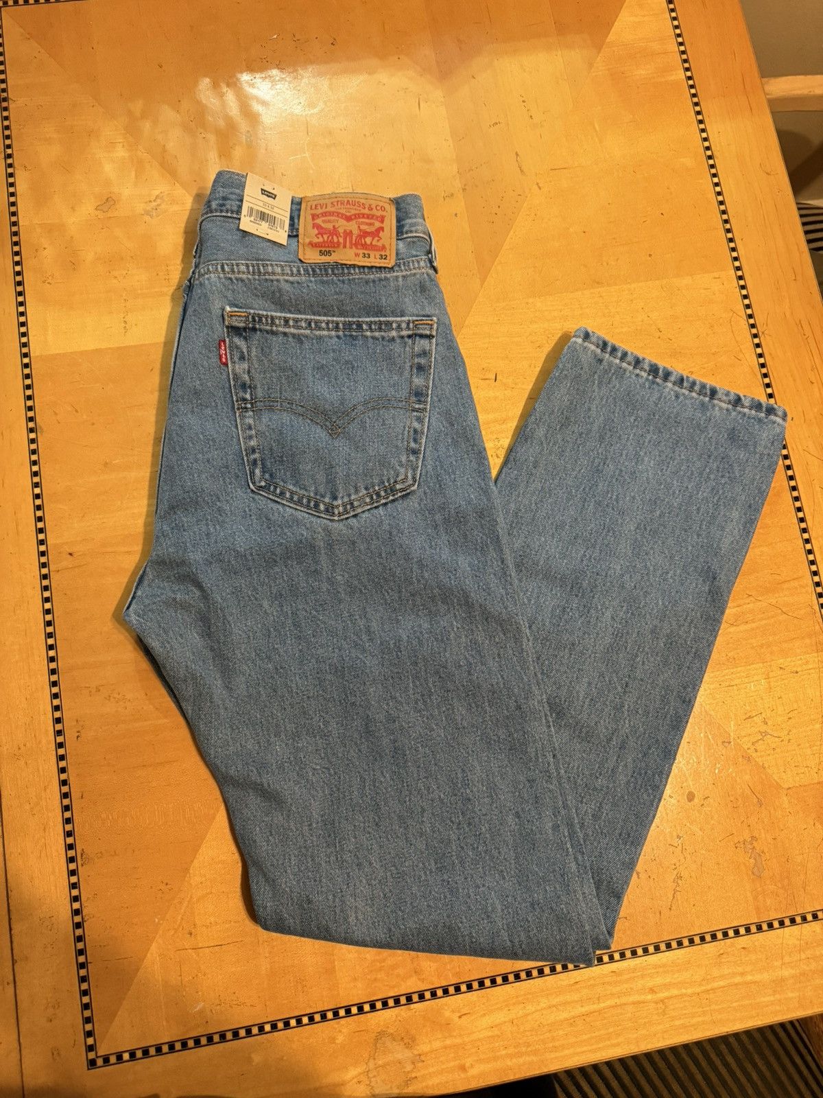 Levi's Levis 505 Mens Denim Jeans Size US 33 - 1 Thumbnail