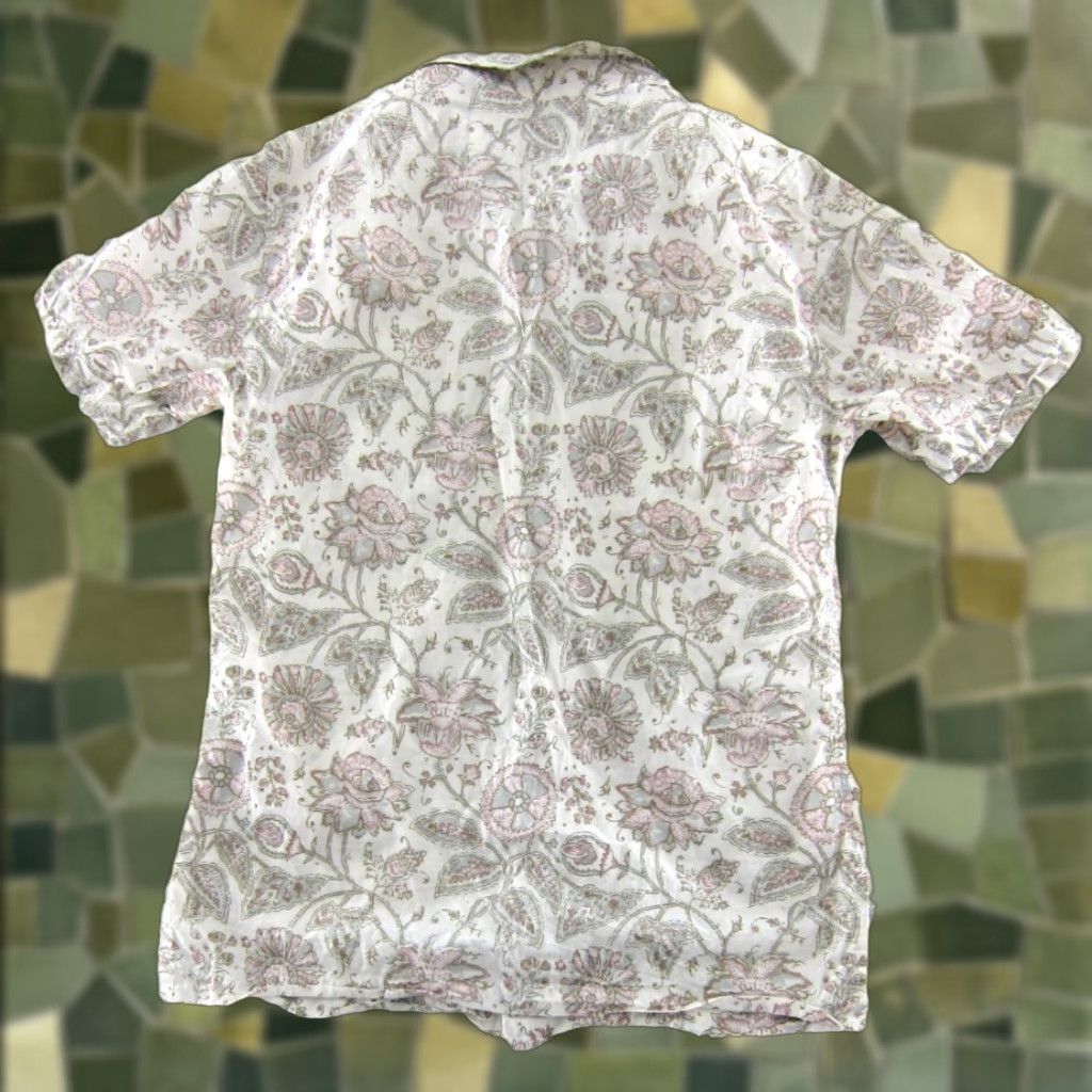 Vintage VINTAGE One Word Brothers Shirt Men M Floral Short Sleeve Button-Up Cotton Size US M / EU 48-50 / 2 - 1 Thumbnail