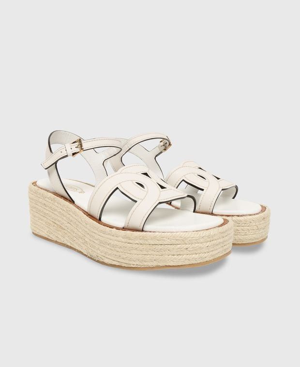 Tod's Mid Kenia Wedged espadrilles Size US 7 / IT 37 - 1 Thumbnail