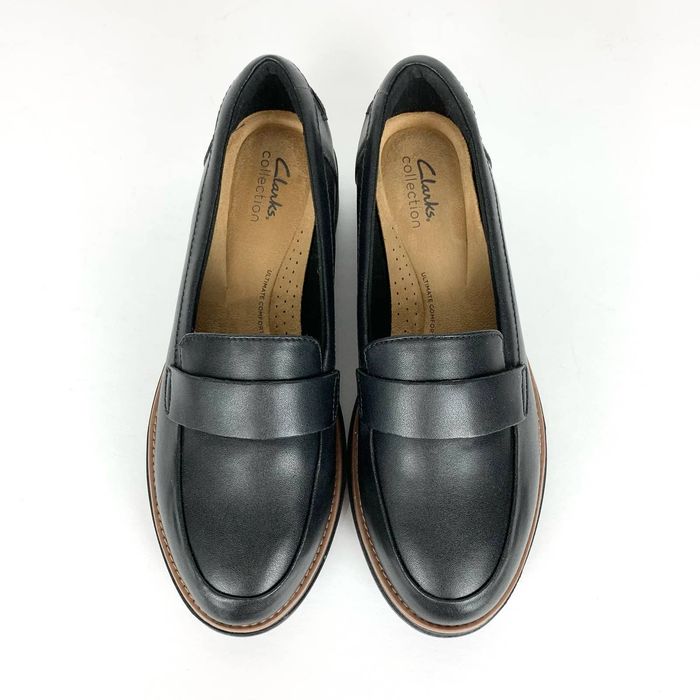 clarks sharon gracie platform loafers