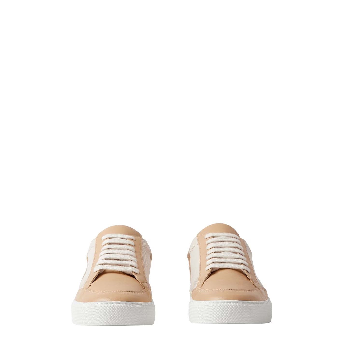 Burberry Burberry Salmond Check Sneakers Beige Women's US 7 EU 37 Size US 7 / IT 37 - 3 Thumbnail