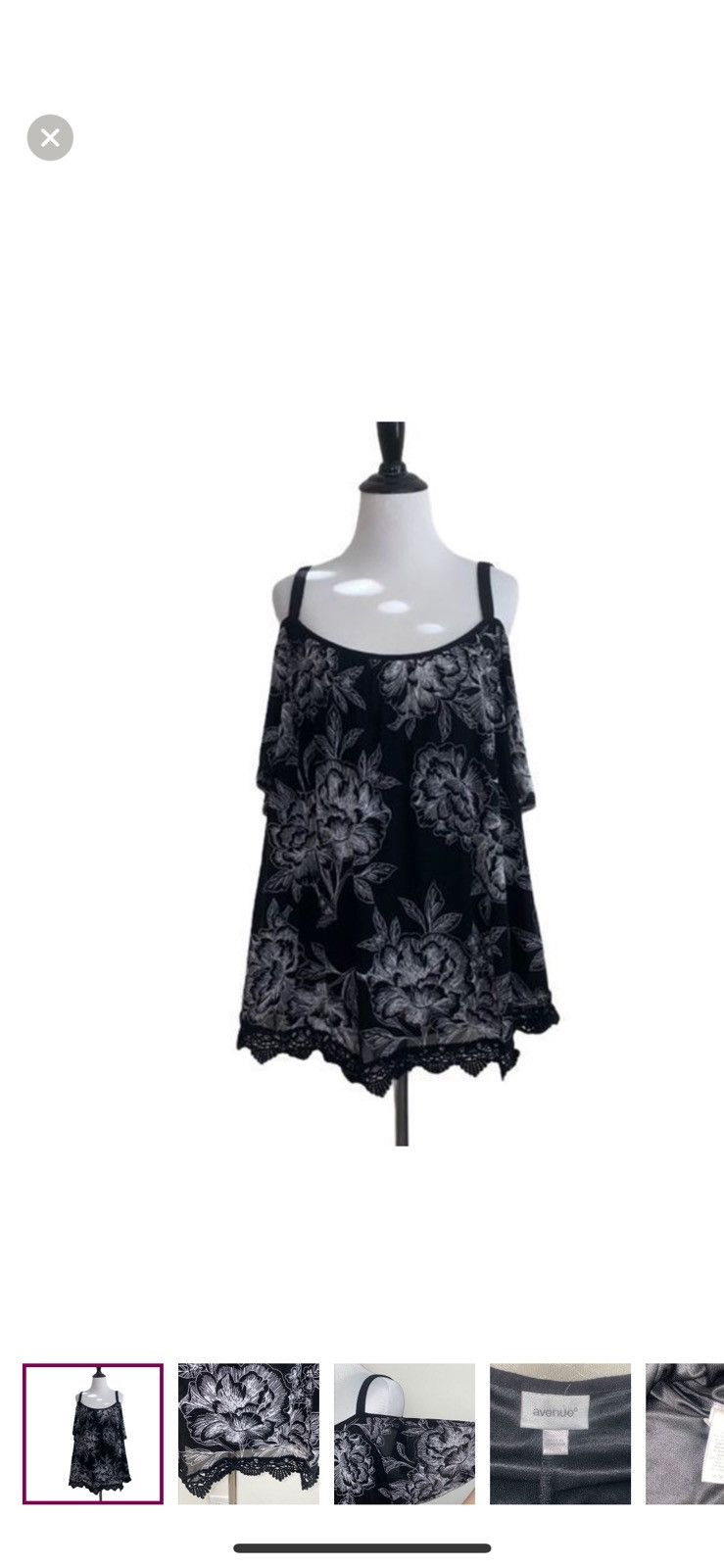 Avenue Avenue floral cold shoulder blouse size 14 Size XL / US 12-14 / IT 48-50 - 1 Thumbnail