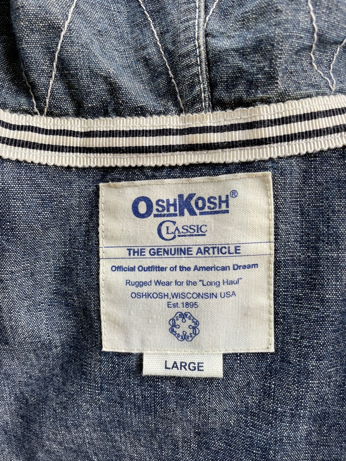 Japanese Brand Vintage OshKosh Denim Jacket Size US L / EU 52-54 / 3 - 4 Thumbnail