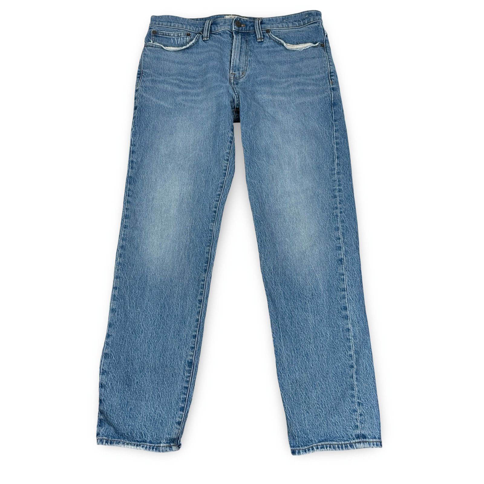 Madewell Madewell Relaxed Taper Jeans Men 33x32 Blue Denim Distressed Size US 33 - 1 Thumbnail