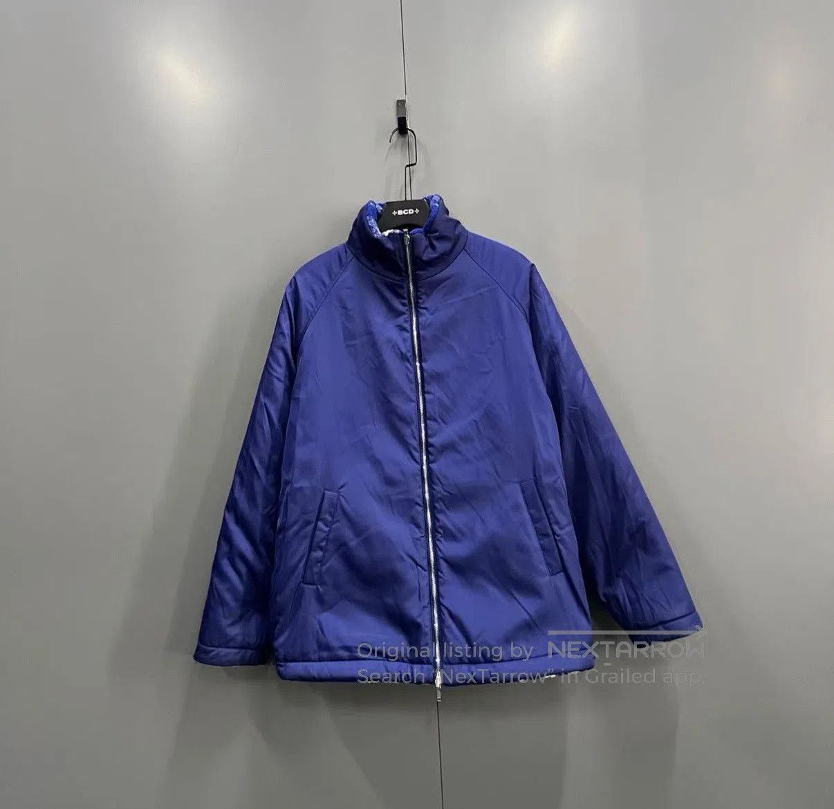 Burberry Blue Checkered Fleece Jacket Size M. Size US M / EU 48-50 / 2 - 3 Thumbnail