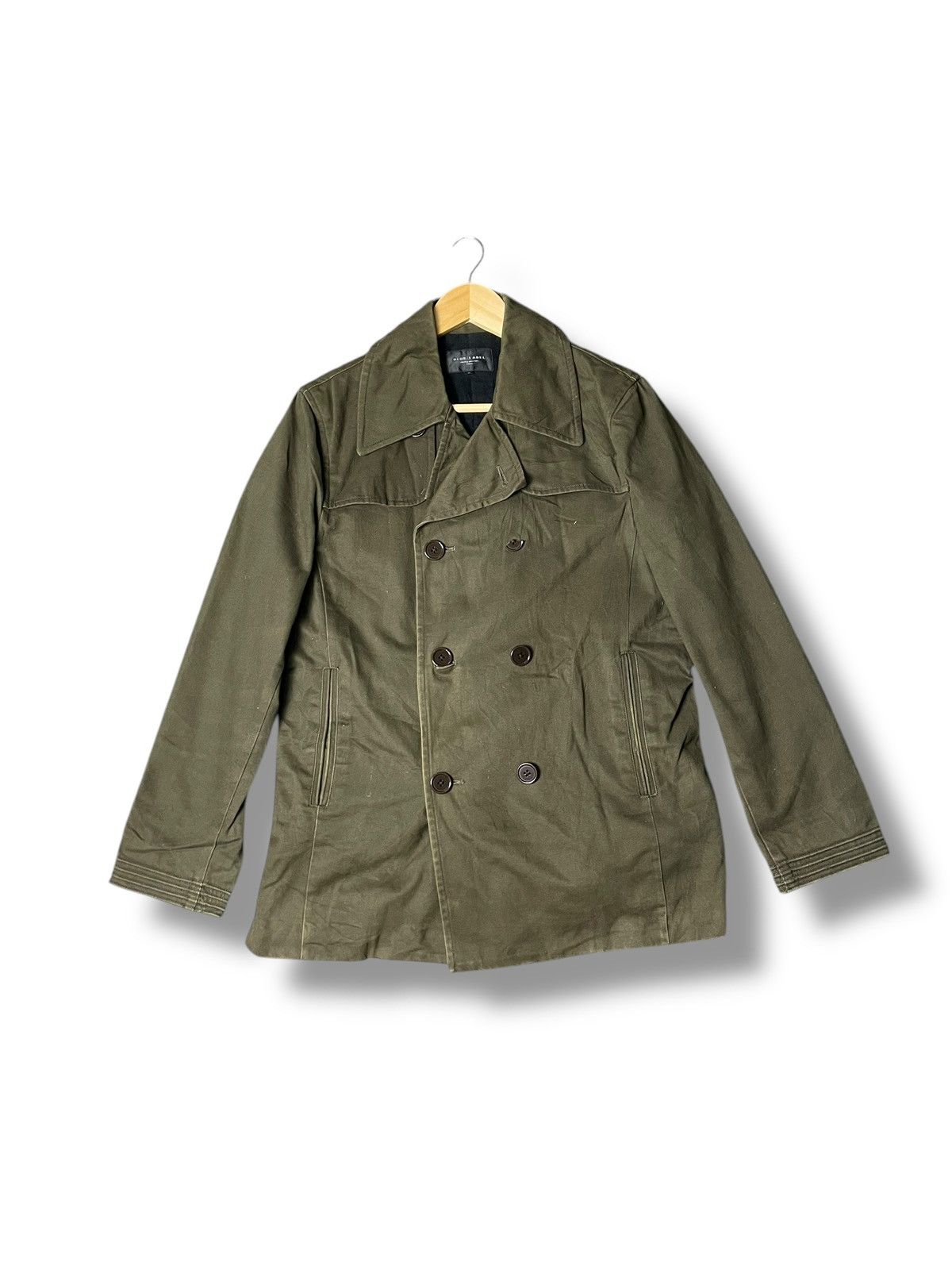 Japanese Brand × United Arrows × Vintage Blue Label x United Arrows Double Breasted Coat (40) Size US M / EU 48-50 / 2 - 1 Thumbnail