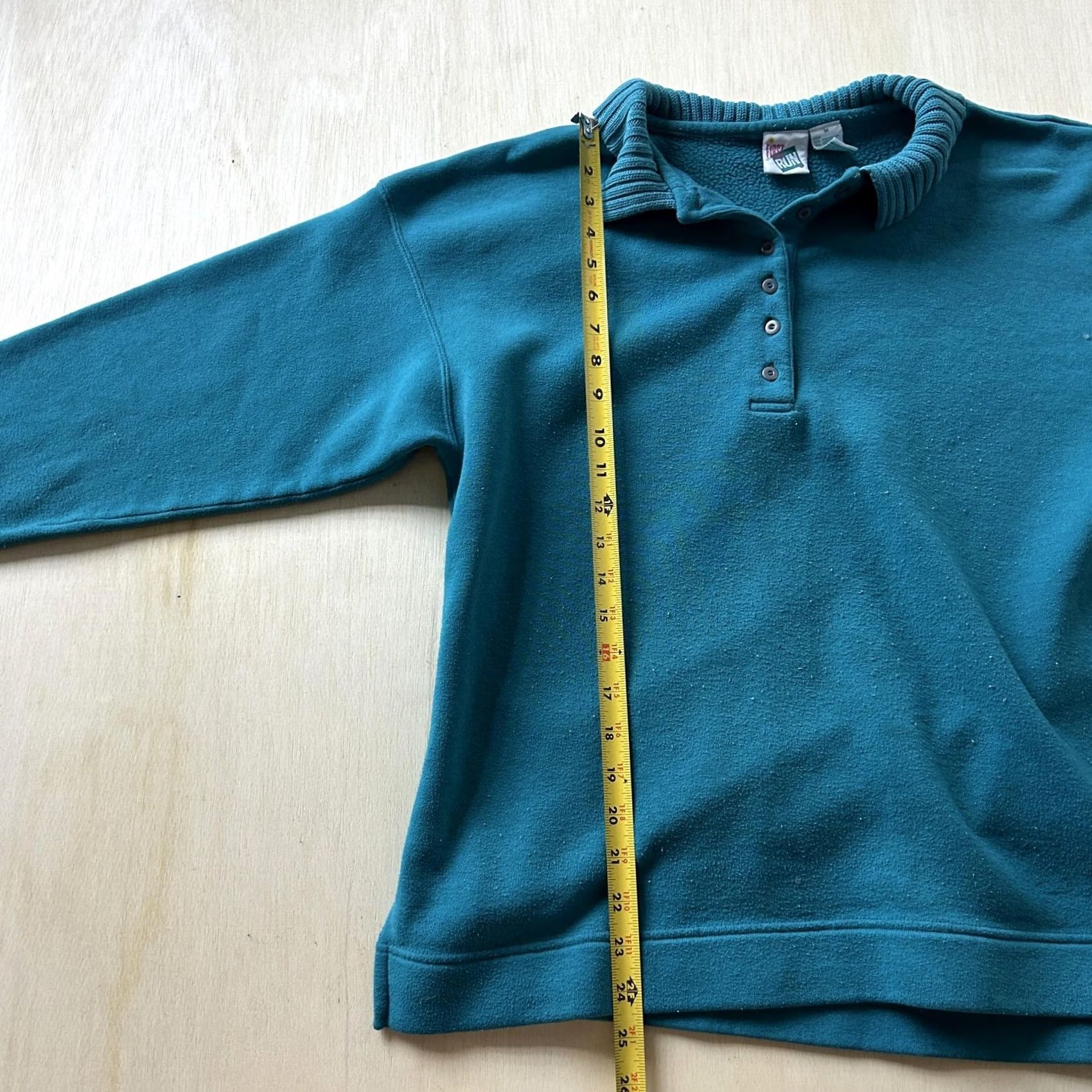 Vintage VINTAGE First Run Sweatshirt Mens M Blue Fleece Henley Pullover Winter 80s 90s Classic Pullover Mens Size US M / EU 48-50 / 2 - 6 Thumbnail